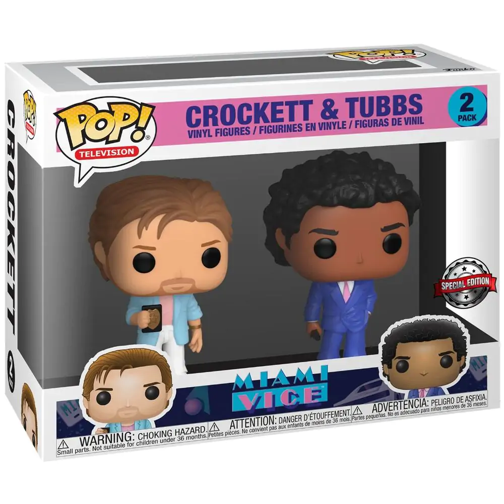 Miami Vice POP! Figurine de vinil 2-Pack Crockett & Tubbs 9 cm poza produsului