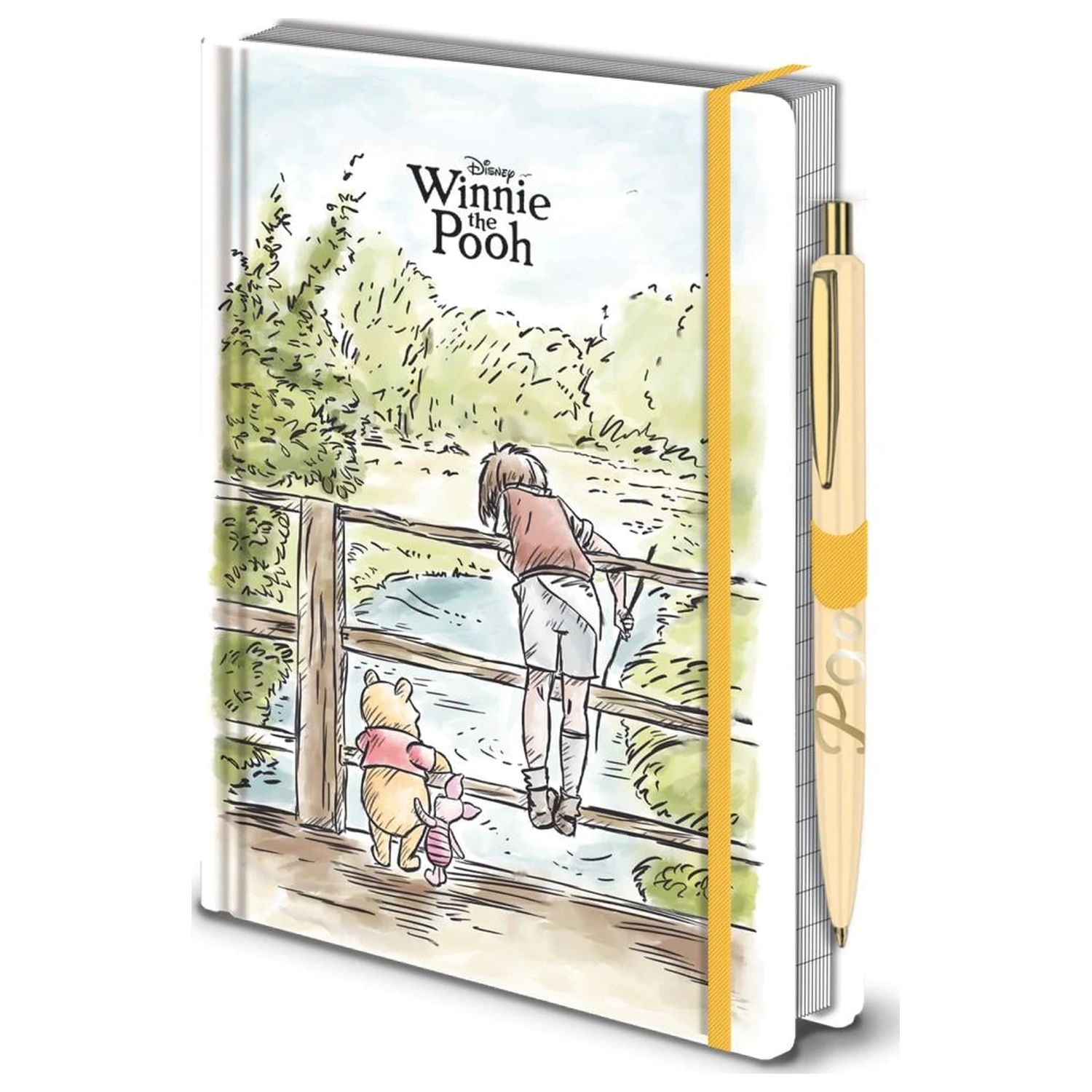 Winnie the Pooh Set Caiet si Pix Pooh Sticks poza produsului