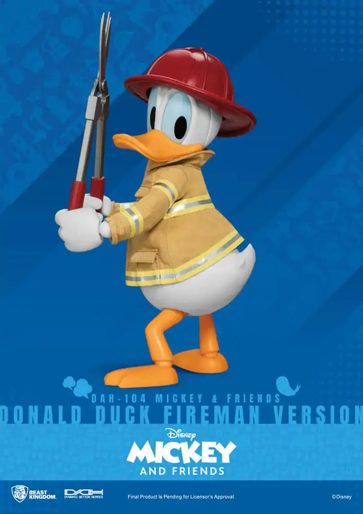 Mickey & Friends Dynamic 8ction Heroes Figurina de acțiune 1/9 Donald Duck Fireman Ver. 24 cm poza produsului