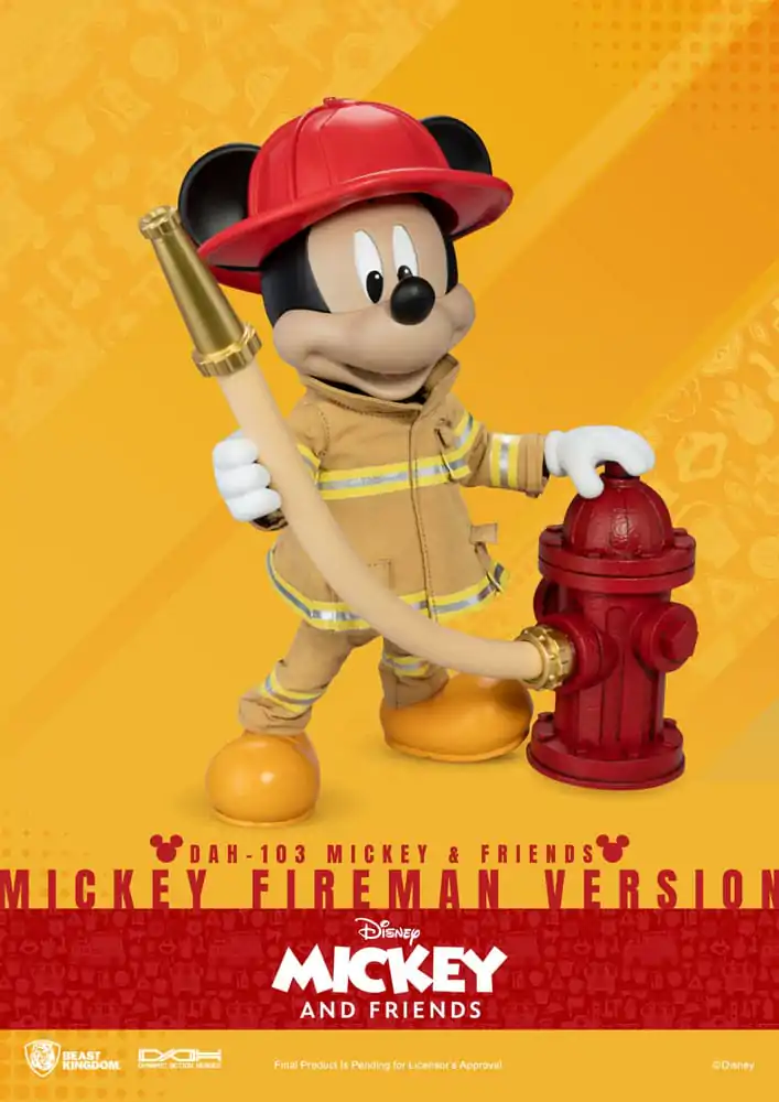 Figurină de acțiune Mickey & Friends Dynamic 8ction Heroes 1/9 Mickey Pompier Ver. 24 cm poza produsului