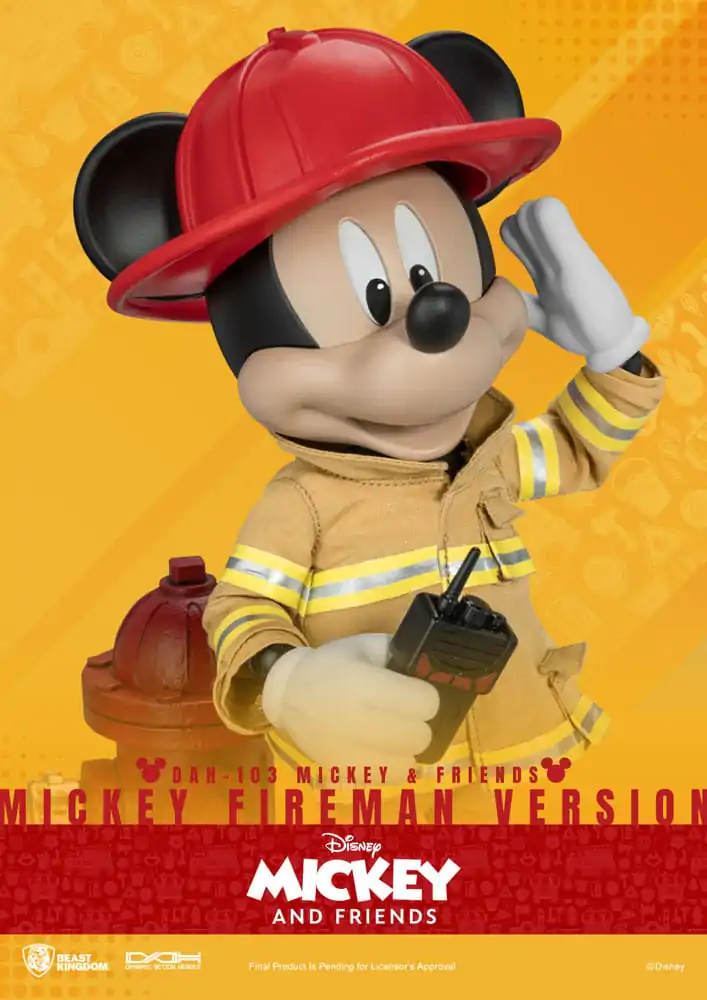 Figurină de acțiune Mickey & Friends Dynamic 8ction Heroes 1/9 Mickey Pompier Ver. 24 cm poza produsului