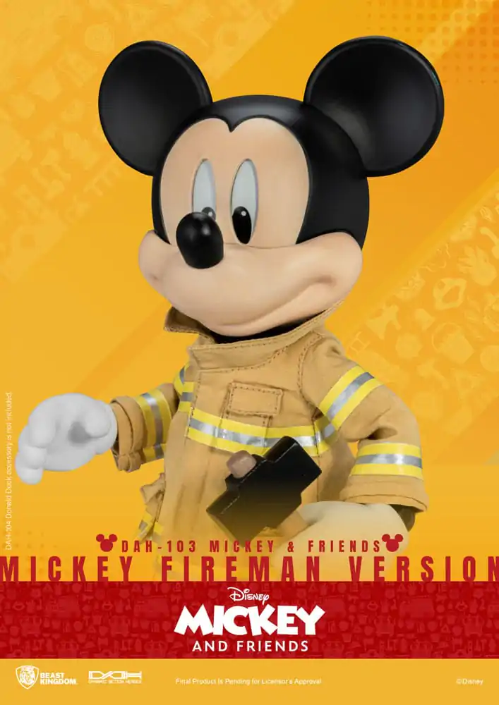 Figurină de acțiune Mickey & Friends Dynamic 8ction Heroes 1/9 Mickey Pompier Ver. 24 cm poza produsului