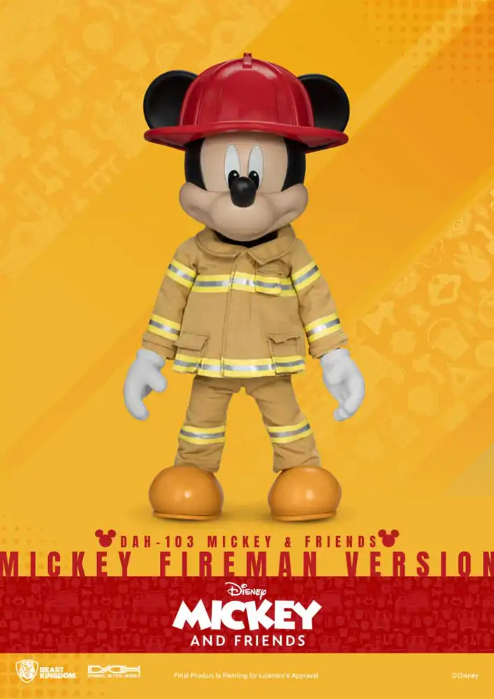 Figurină de acțiune Mickey & Friends Dynamic 8ction Heroes 1/9 Mickey Pompier Ver. 24 cm poza produsului