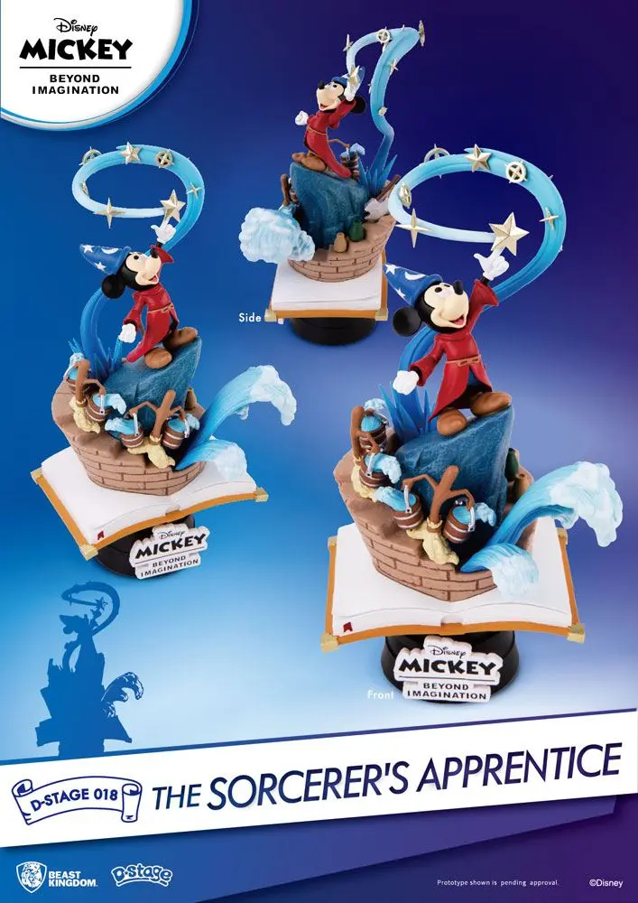 Mickey Beyond Imagination D-Stage PVC Diorama Ucenicul Vrăjitor 15 cm poza produsului