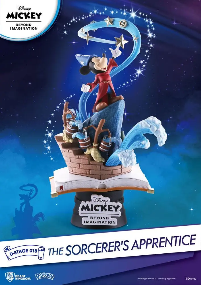 Mickey Beyond Imagination D-Stage PVC Diorama Ucenicul Vrăjitor 15 cm poza produsului