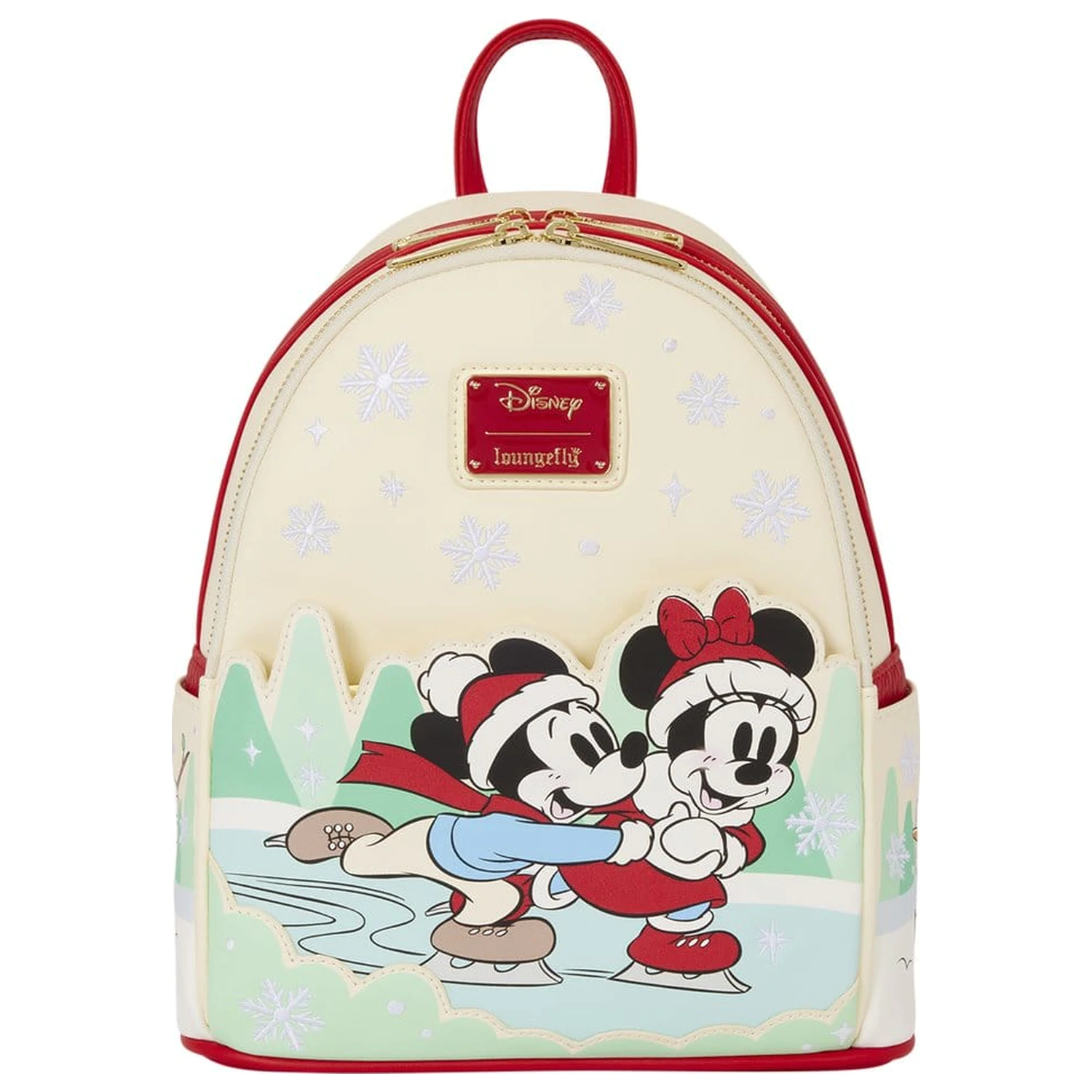Rucsac mini Mickey & Friends by Loungefly cu suport pentru bentita Ice Skating poza produsului