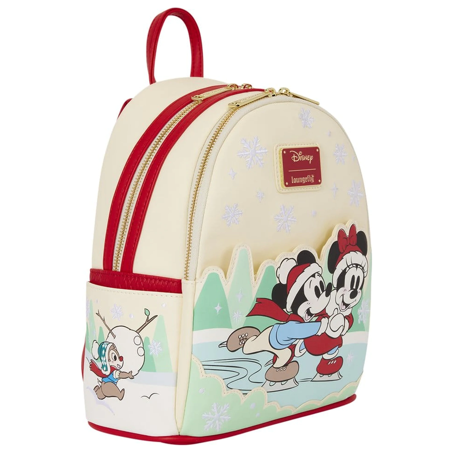 Rucsac mini Mickey & Friends by Loungefly cu suport pentru bentita Ice Skating poza produsului