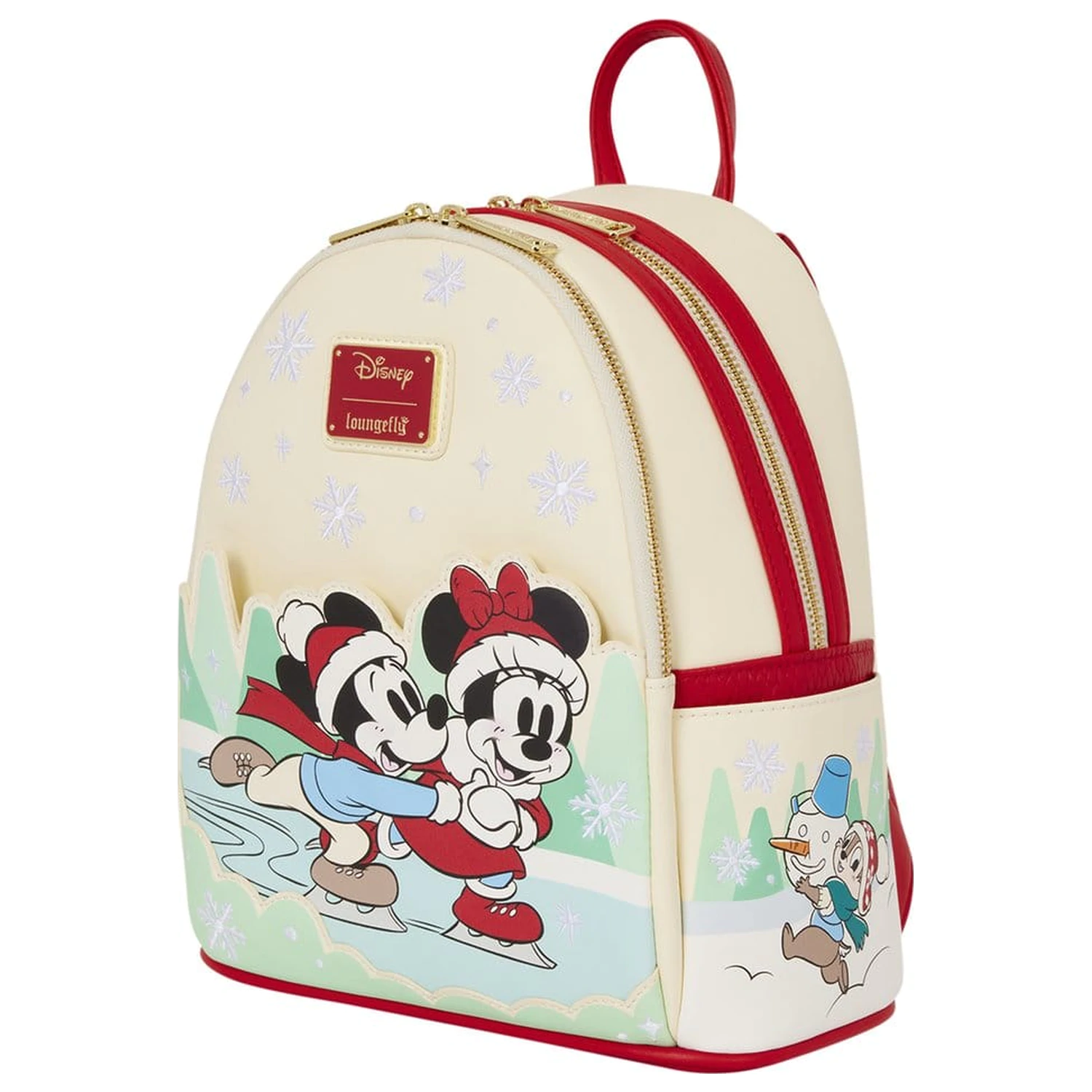 Rucsac mini Mickey & Friends by Loungefly cu suport pentru bentita Ice Skating poza produsului