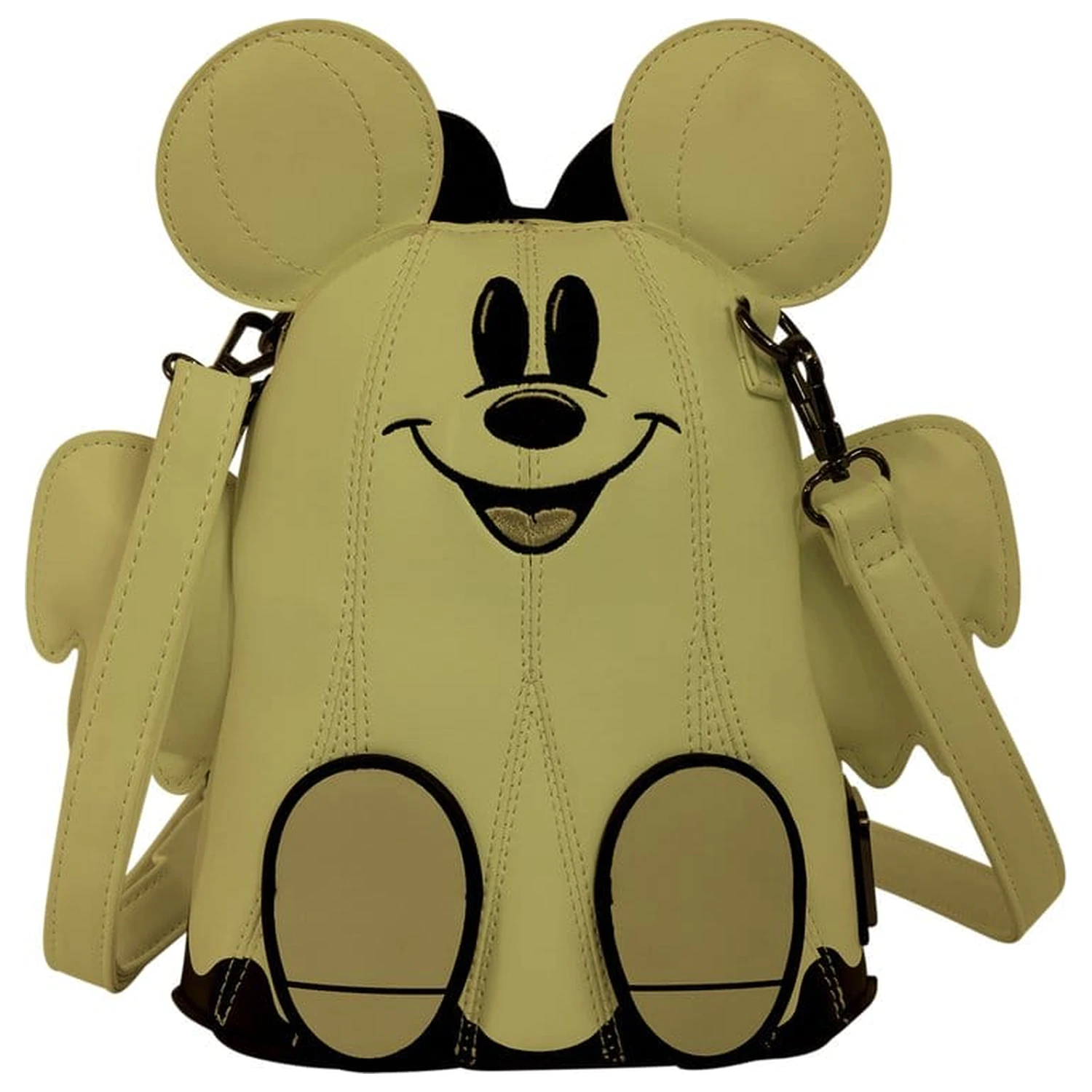 Mickey & Minnie by Loungefly Geanta crossbody in forma de fantoma cu stralucire poza produsului