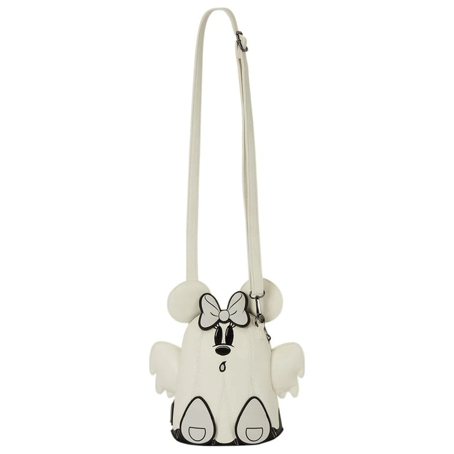 Mickey & Minnie by Loungefly Geanta crossbody in forma de fantoma cu stralucire poza produsului