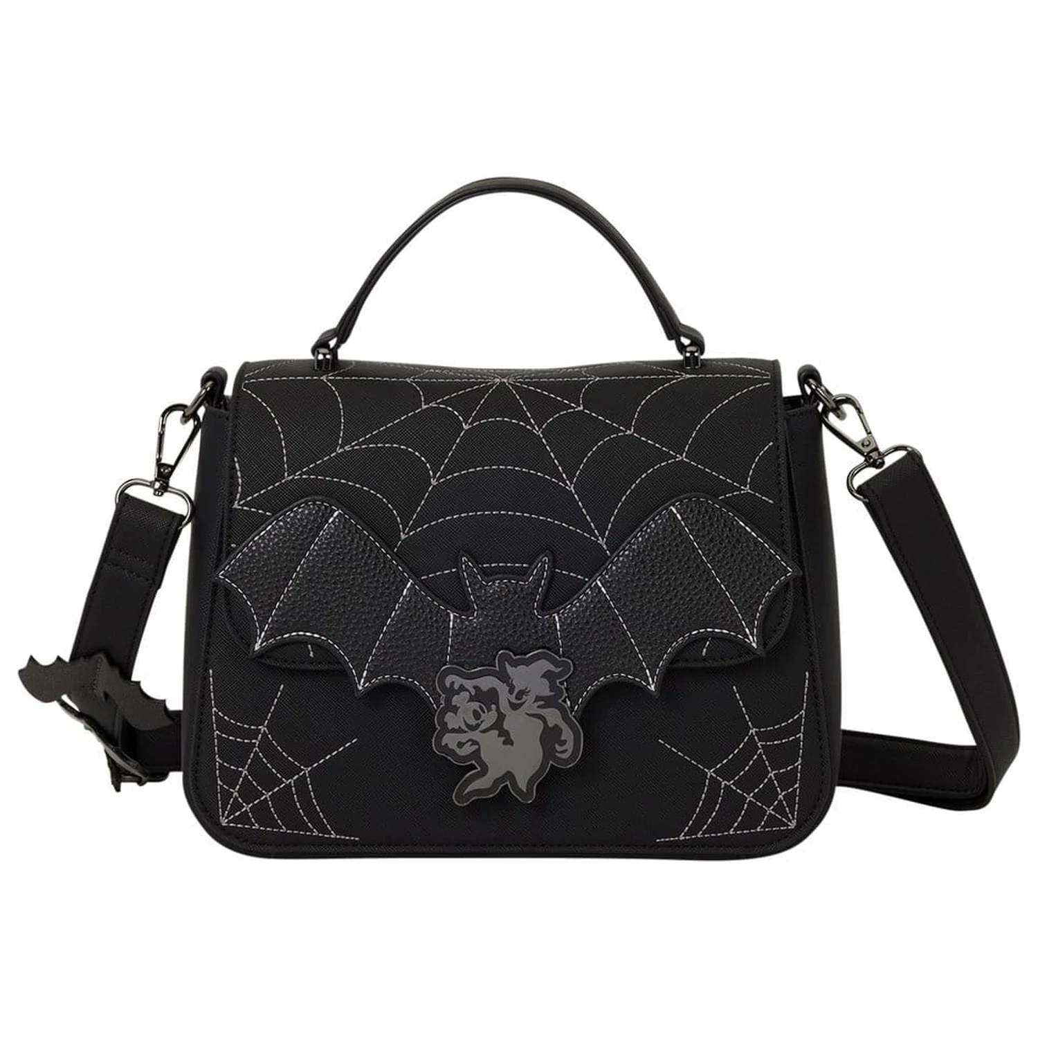 Mickey & Minnie by Loungefly Geantă crossbody Pânză de păianjen și lilieci poza produsului