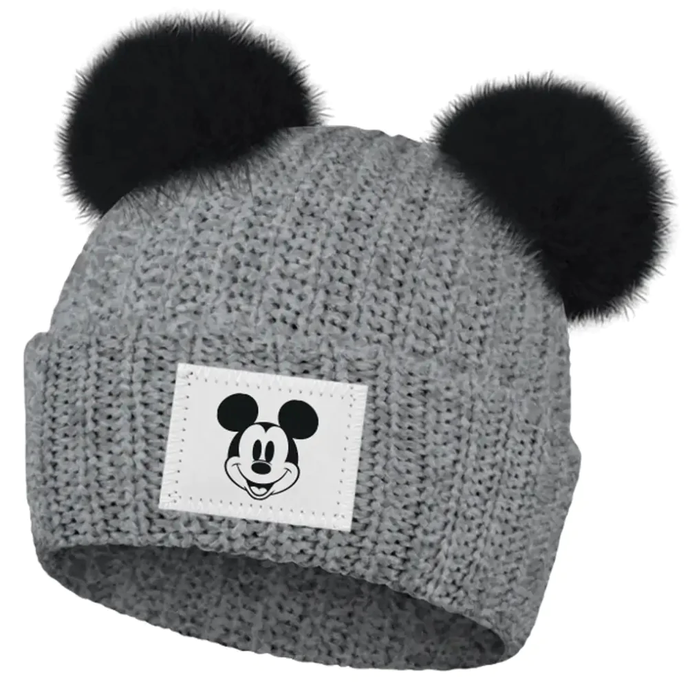 Mickey Mouse pompom knitted caciula 56/58 cm poza produsului