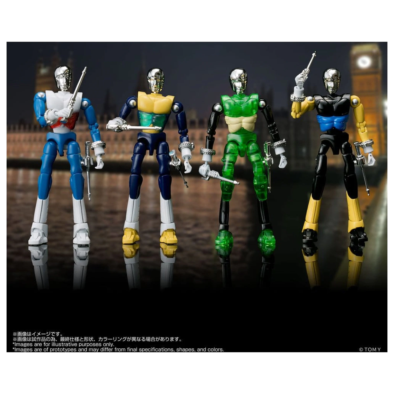 Set 4 figurine de actiune Microman Legacysoul SPYM M14X poza produsului