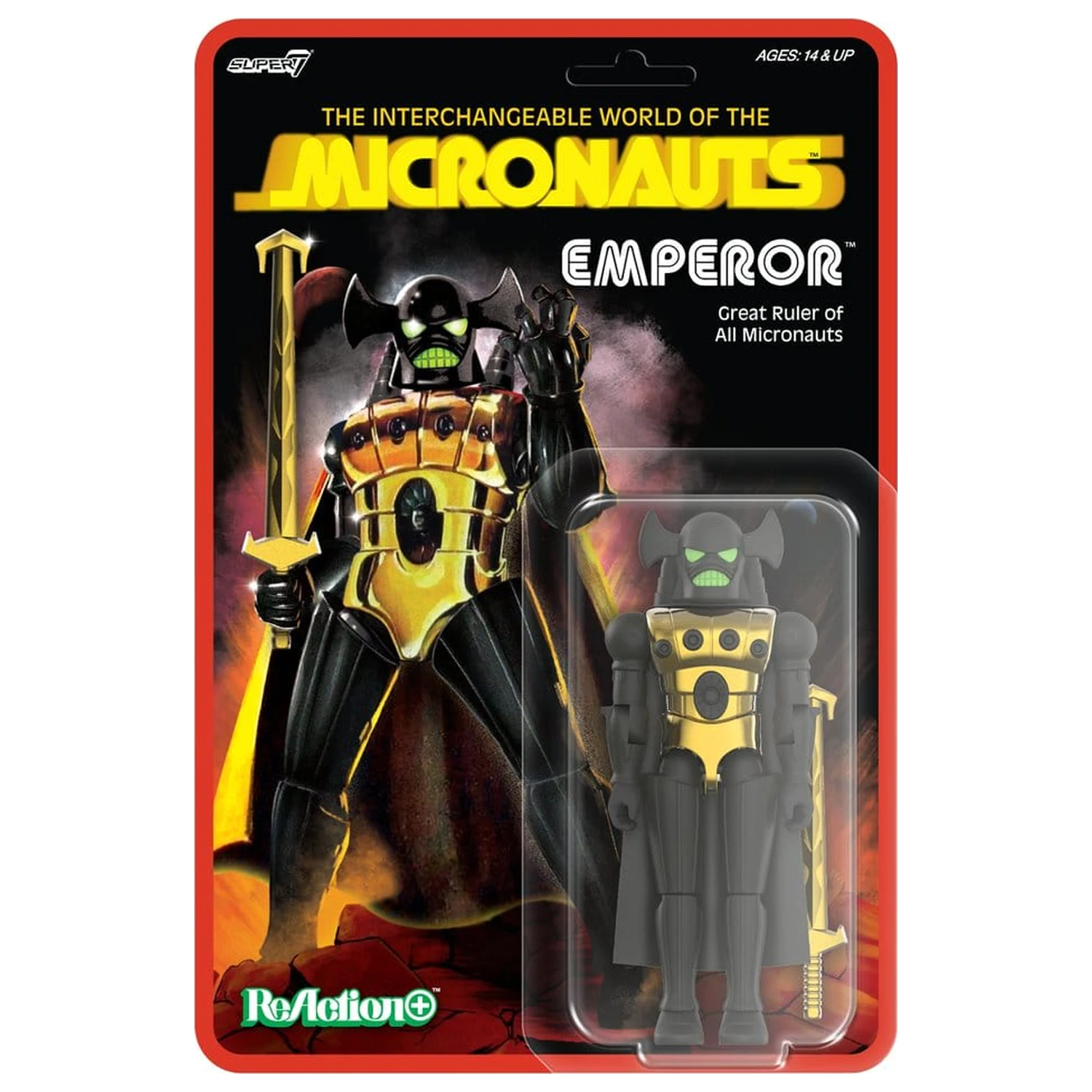 Micronauts ReAction+ Action Figure Wave 03 Emperor 10 cm poza produsului