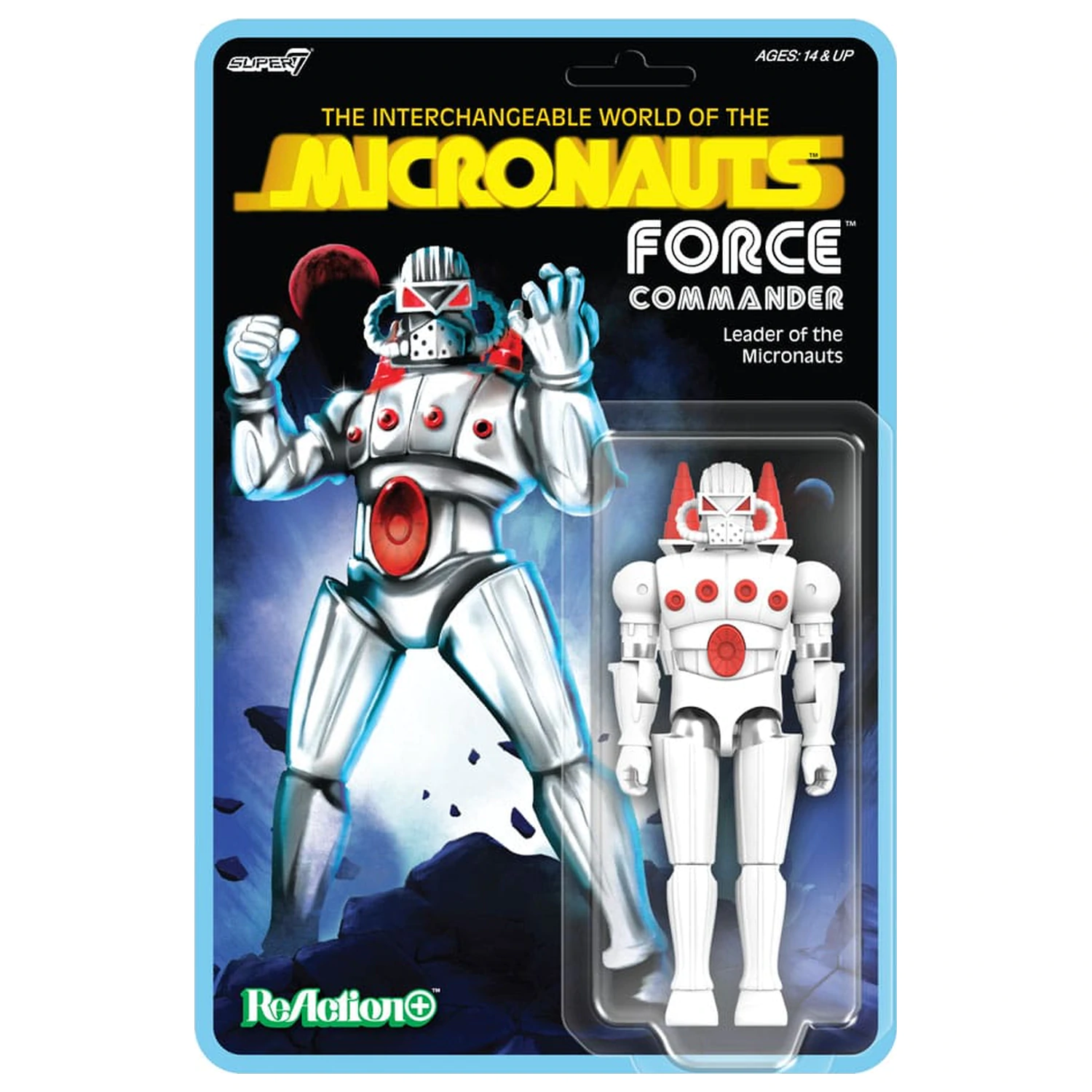 Micronauts ReAction+ Action Figure Force Commander 9 cm poza produsului