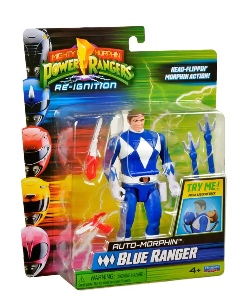 Mighty Morphin Power Rangers Action Figure Auto-Morphin Blue Ranger figurină de acțiune 12 cm poza produsului