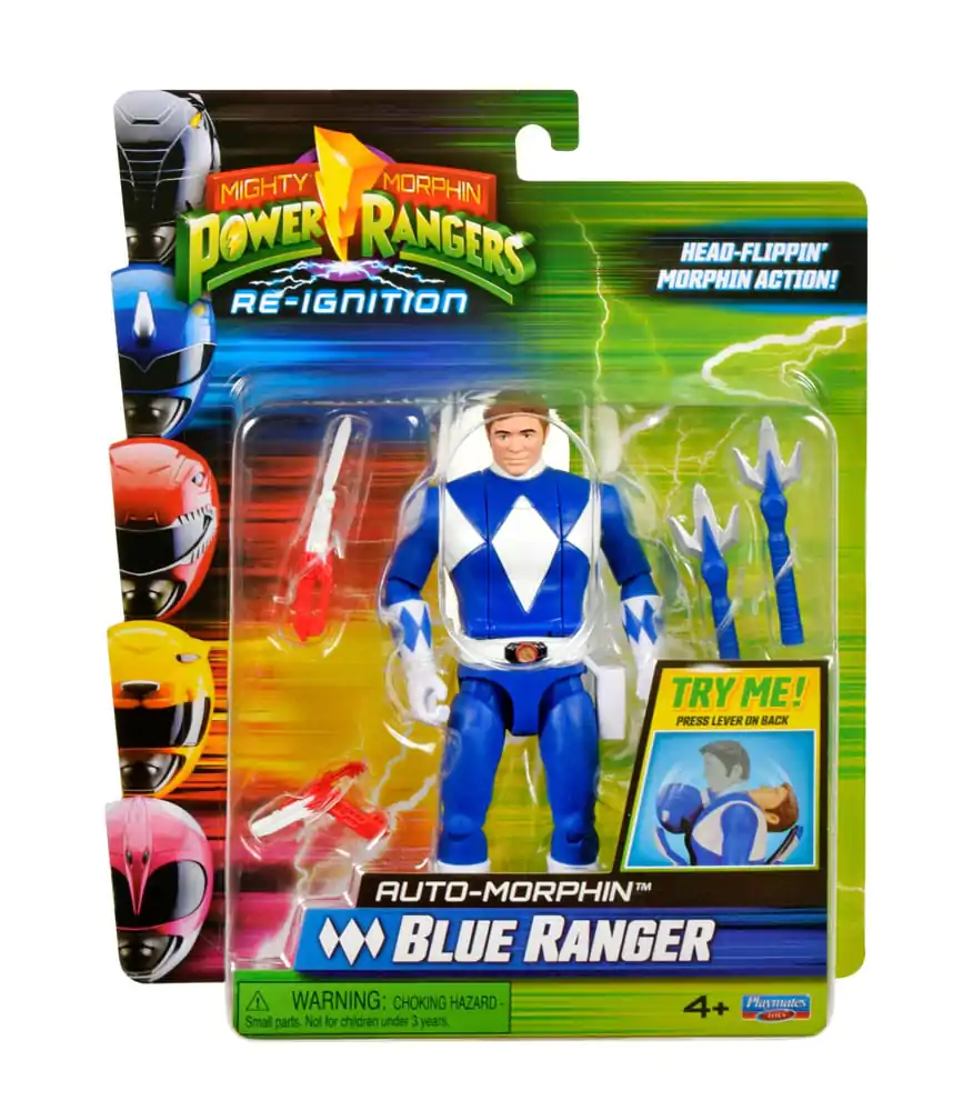 Mighty Morphin Power Rangers Action Figure Auto-Morphin Blue Ranger figurină de acțiune 12 cm poza produsului