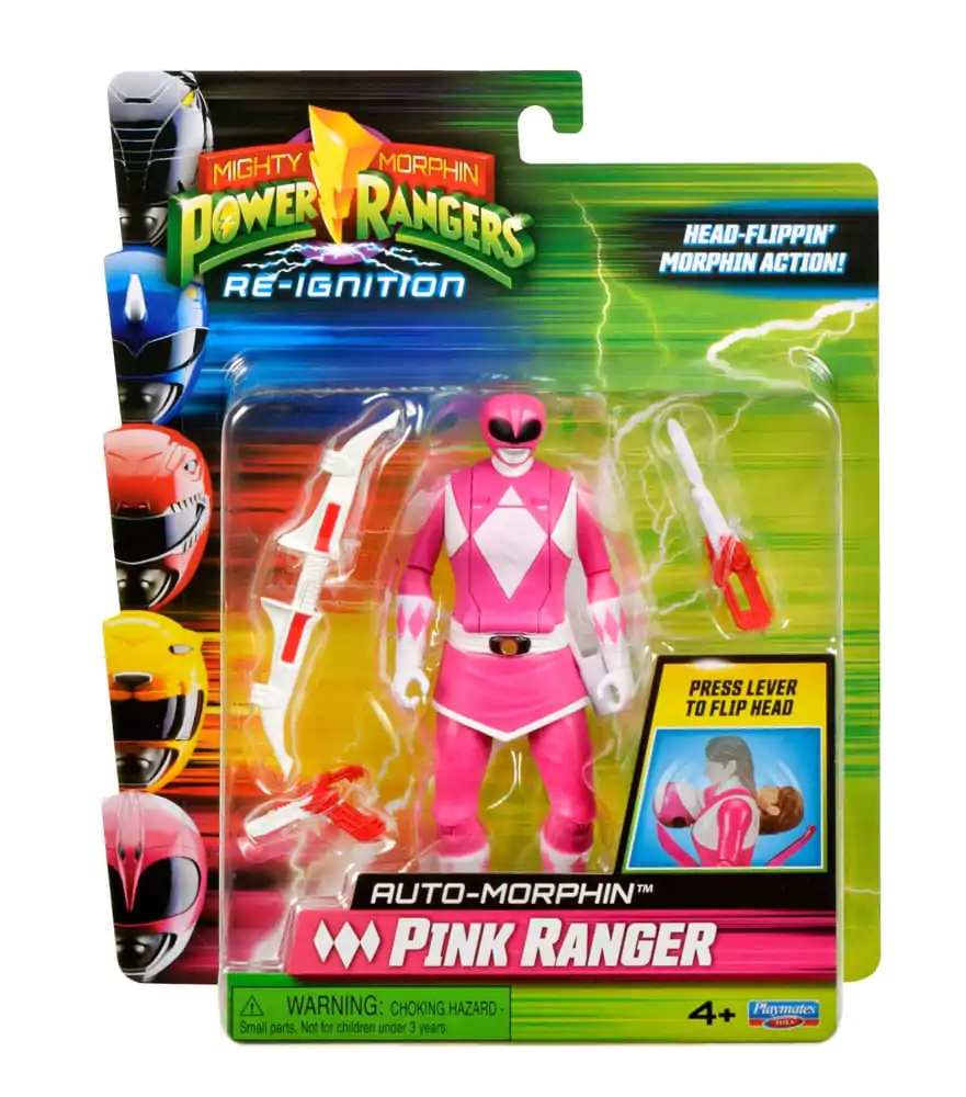 Mighty Morphin Power Rangers Action Figure Auto-Morphin Pink Ranger 12 cm figurină de acțiune poza produsului