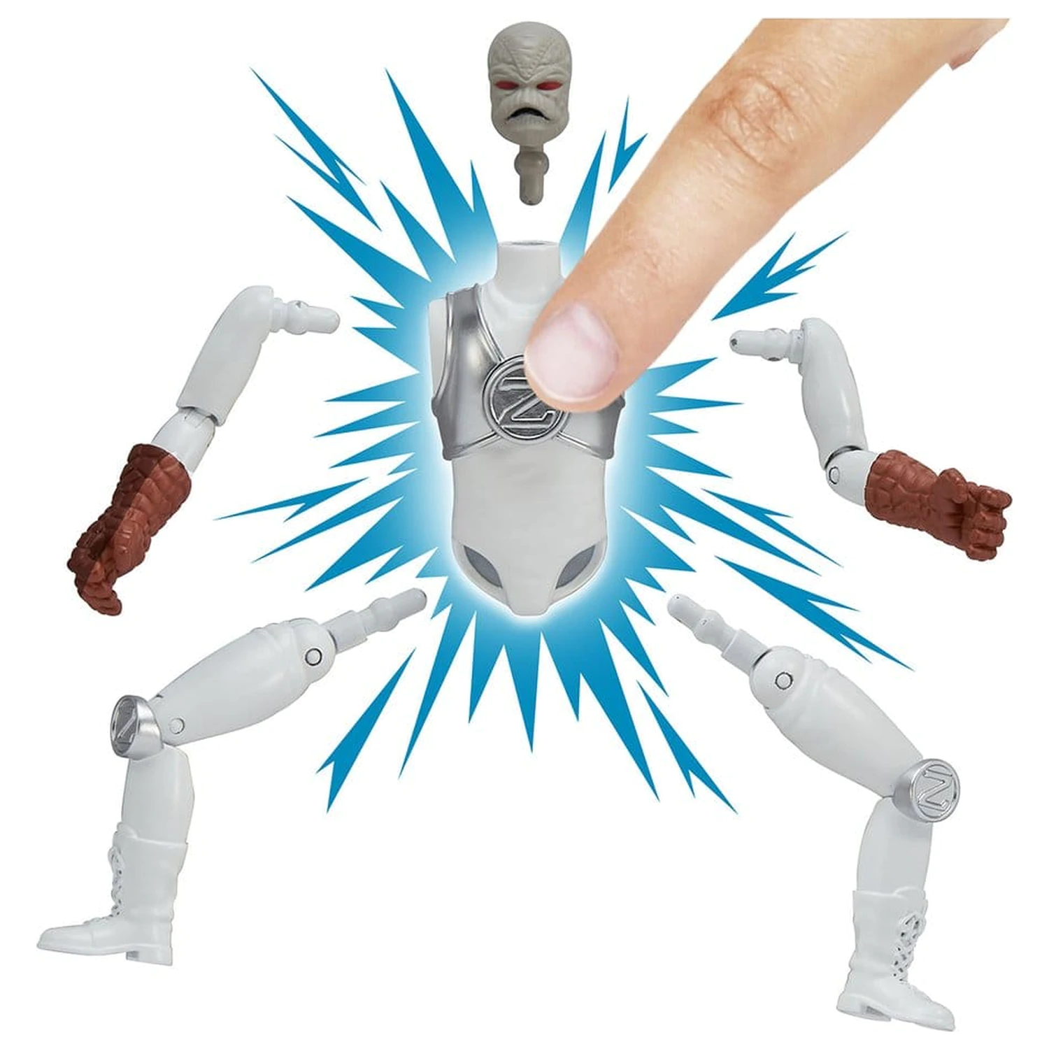 Mighty Morphin Power Rangers Figurina de Actiune de Baza Z-Putty poza produsului