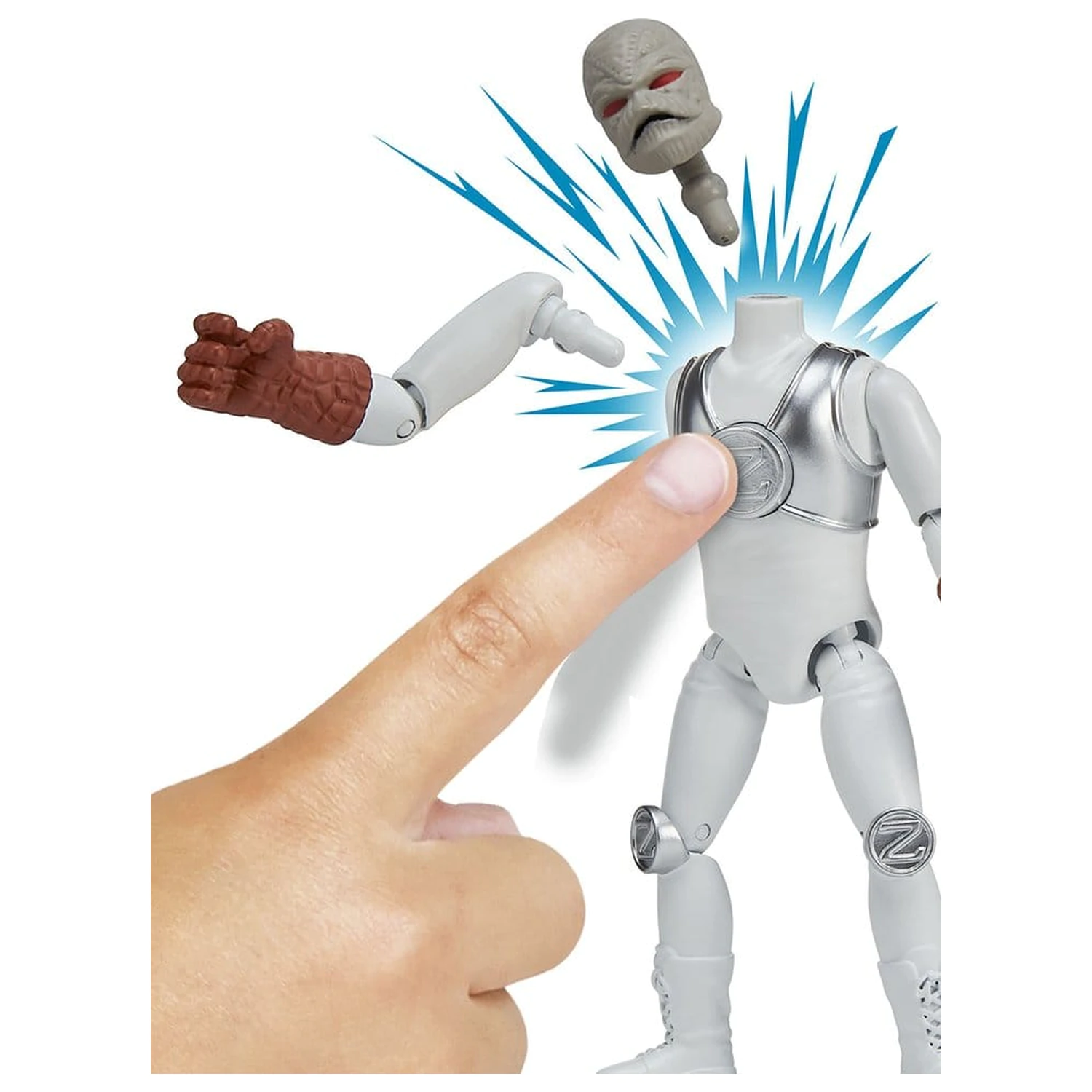 Mighty Morphin Power Rangers Figurina de Actiune de Baza Z-Putty poza produsului