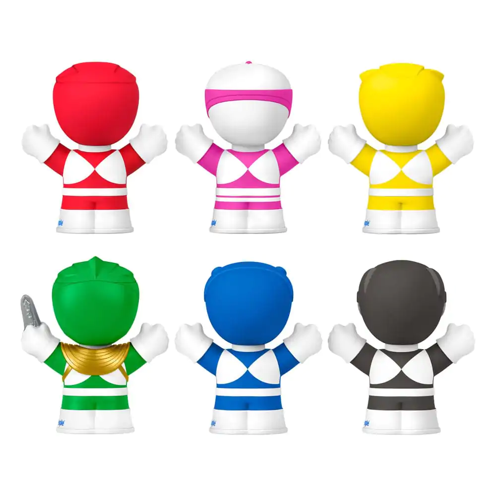 Mighty Morphin Power Rangers Fisher-Price Little People Collector Mini Figures Set de 6 figurine 7 cm poza produsului