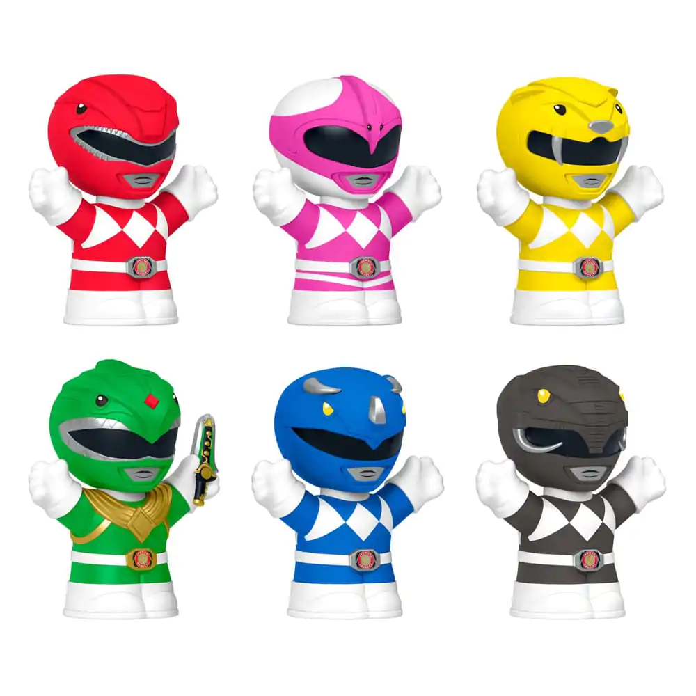 Mighty Morphin Power Rangers Fisher-Price Little People Collector Mini Figures Set de 6 figurine 7 cm poza produsului