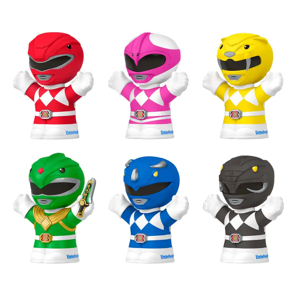 Mighty Morphin Power Rangers Fisher-Price Little People Collector Mini Figures Set de 6 figurine 7 cm poza produsului