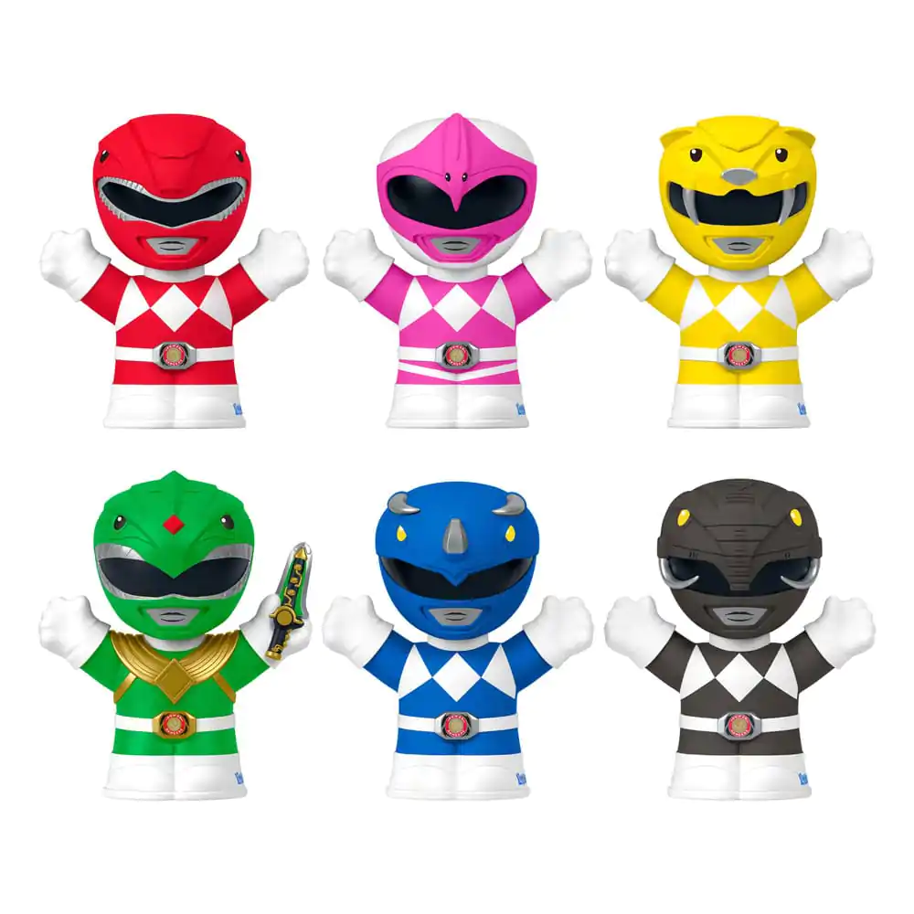 Mighty Morphin Power Rangers Fisher-Price Little People Collector Mini Figures Set de 6 figurine 7 cm poza produsului