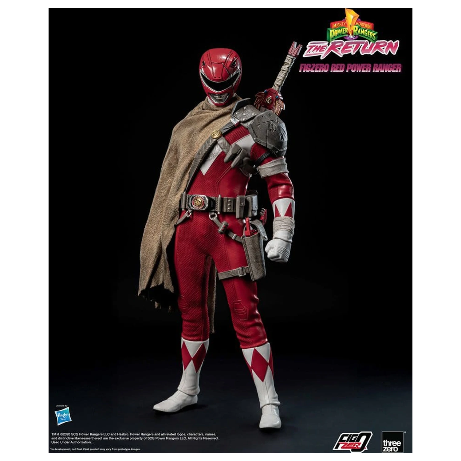 Mighty Morphin Power Rangers: The Return FigZero Action Figure 1/6 Red Power Ranger 31 cm poza produsului