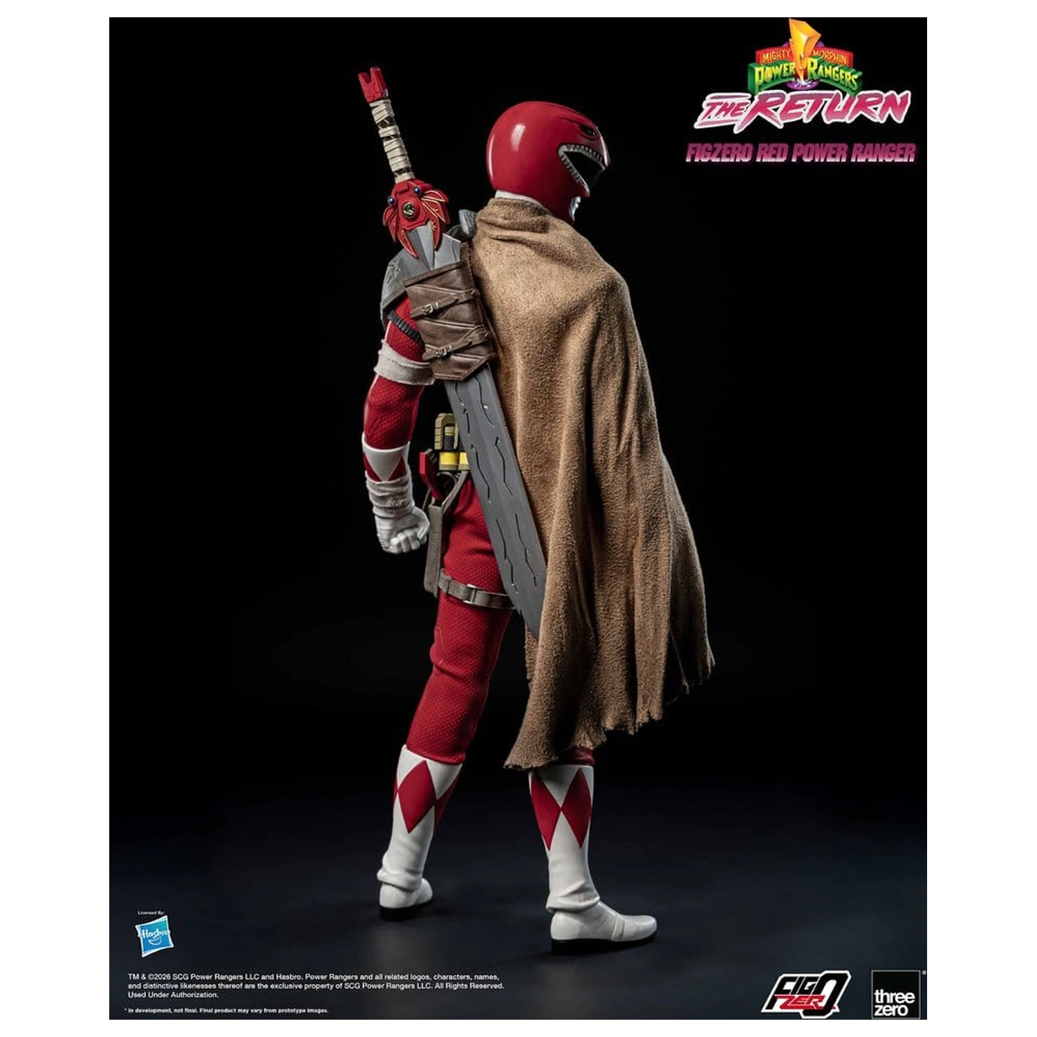 Mighty Morphin Power Rangers: The Return FigZero Action Figure 1/6 Red Power Ranger 31 cm poza produsului