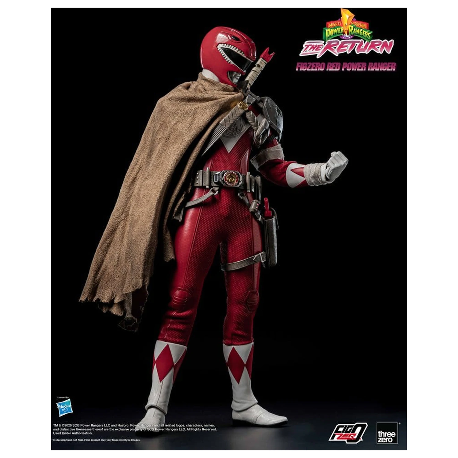 Mighty Morphin Power Rangers: The Return FigZero Action Figure 1/6 Red Power Ranger 31 cm poza produsului