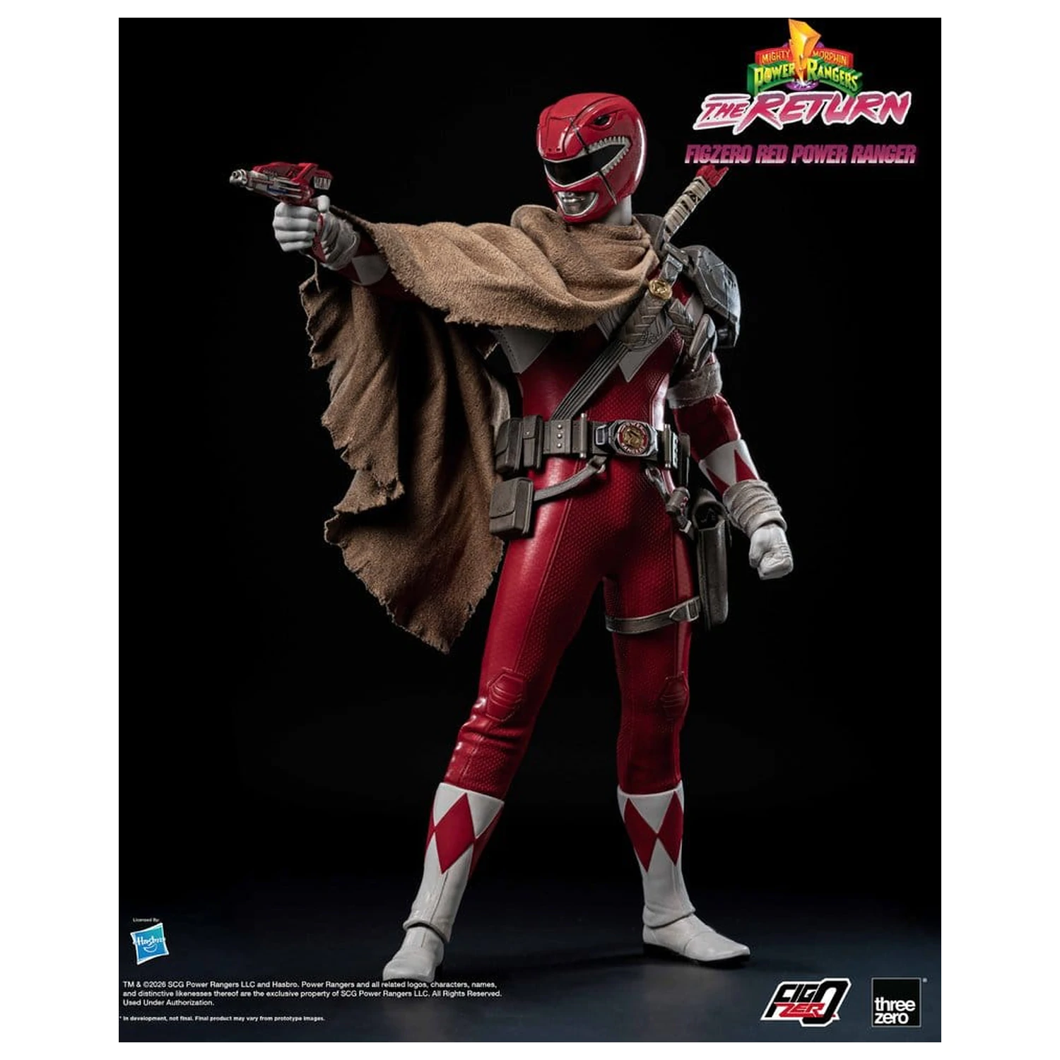 Mighty Morphin Power Rangers: The Return FigZero Action Figure 1/6 Red Power Ranger 31 cm poza produsului