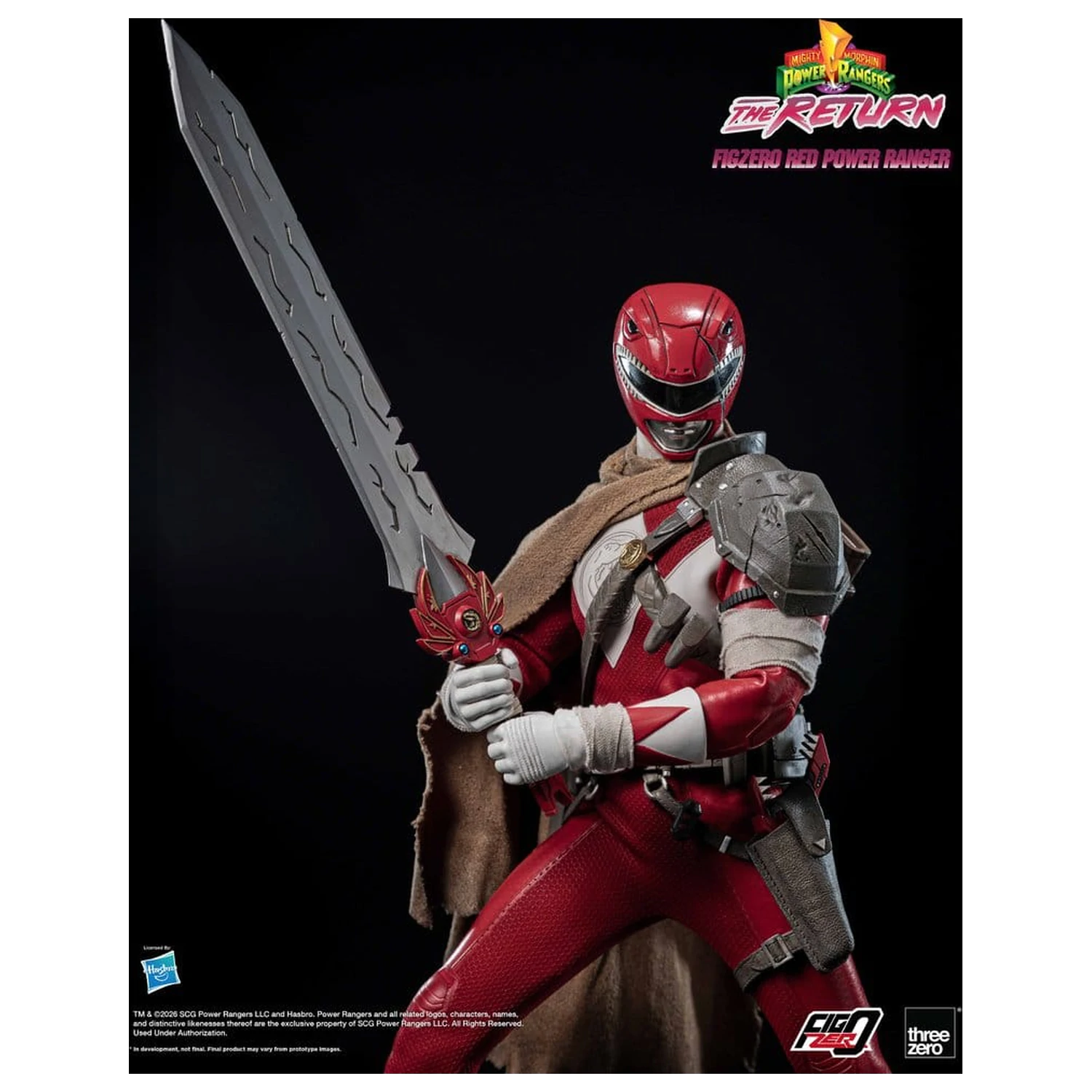 Mighty Morphin Power Rangers: The Return FigZero Action Figure 1/6 Red Power Ranger 31 cm poza produsului