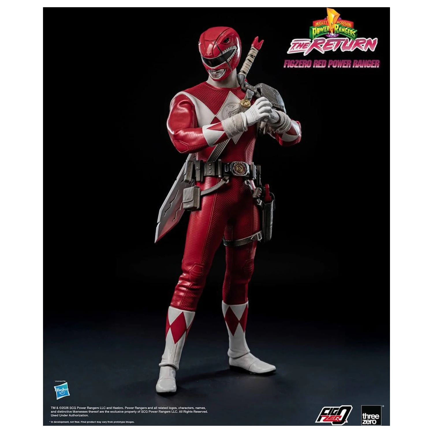 Mighty Morphin Power Rangers: The Return FigZero Action Figure 1/6 Red Power Ranger 31 cm poza produsului