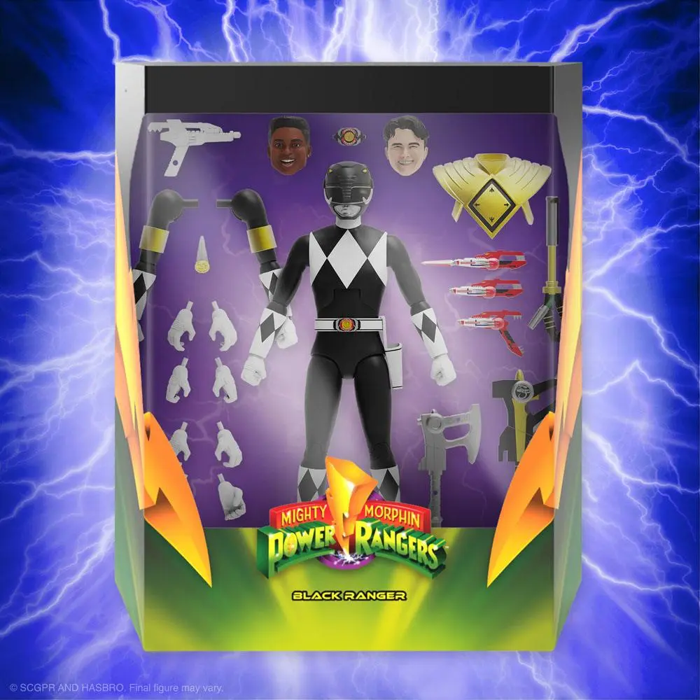 Mighty Morphin Power Rangers Ultimates Figurina de acțiune Black Ranger 18 cm poza produsului