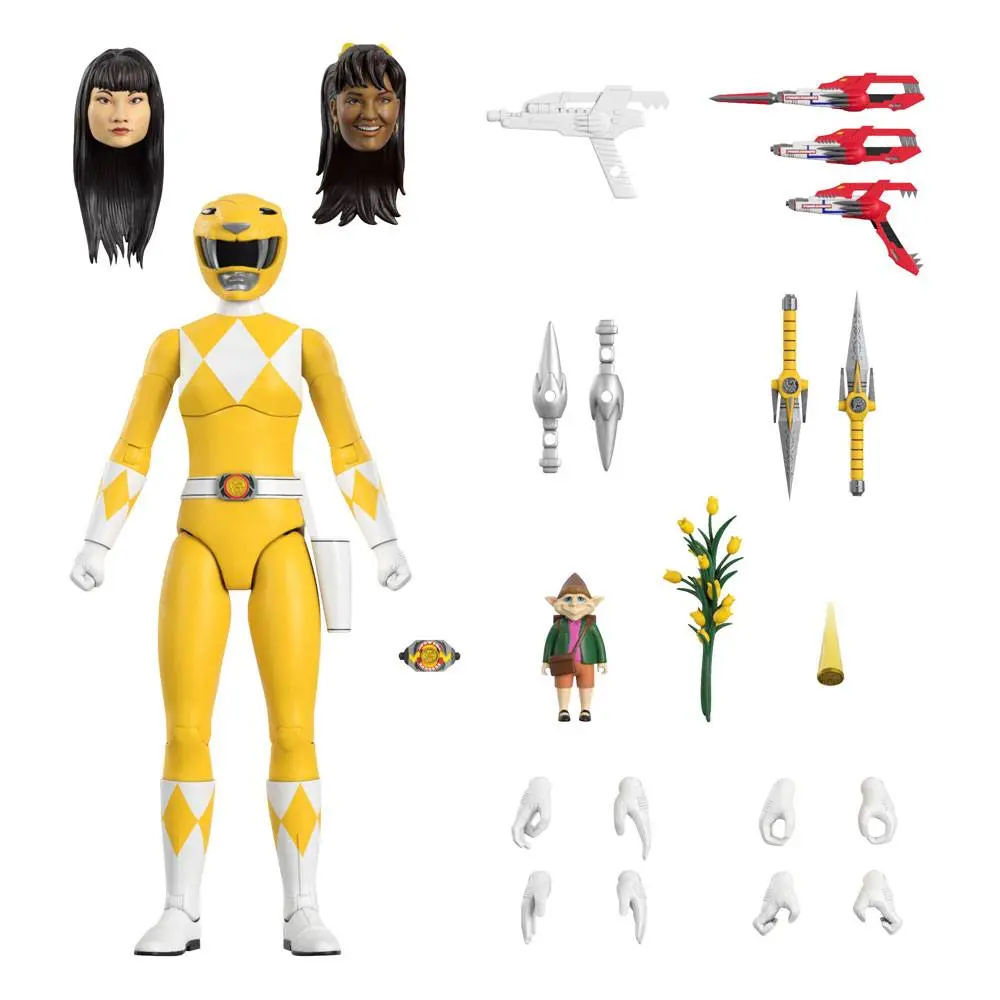 Mighty Morphin Power Rangers Ultimates figurină de acțiune Yellow Ranger 18 cm poza produsului