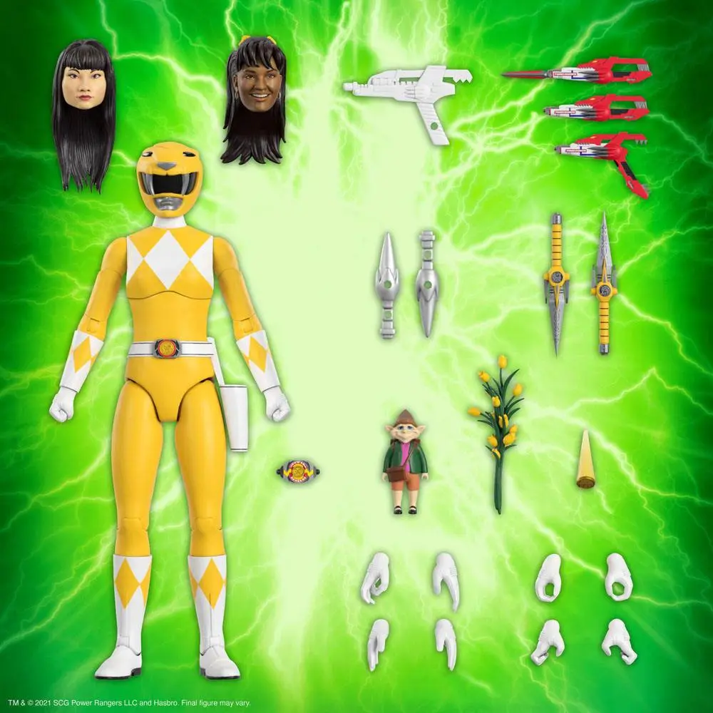 Mighty Morphin Power Rangers Ultimates figurină de acțiune Yellow Ranger 18 cm poza produsului