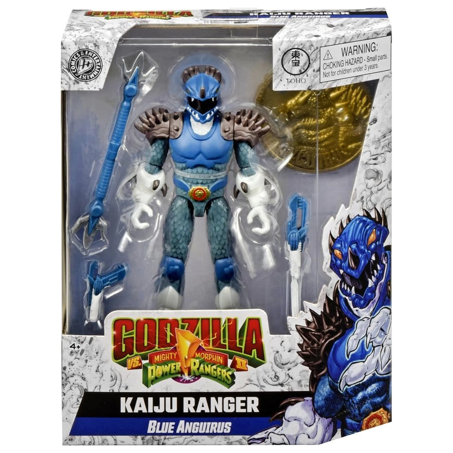 Mighty Morphin Power Rangers x Godzilla Figurina de actiune Blue Anguirus poza produsului