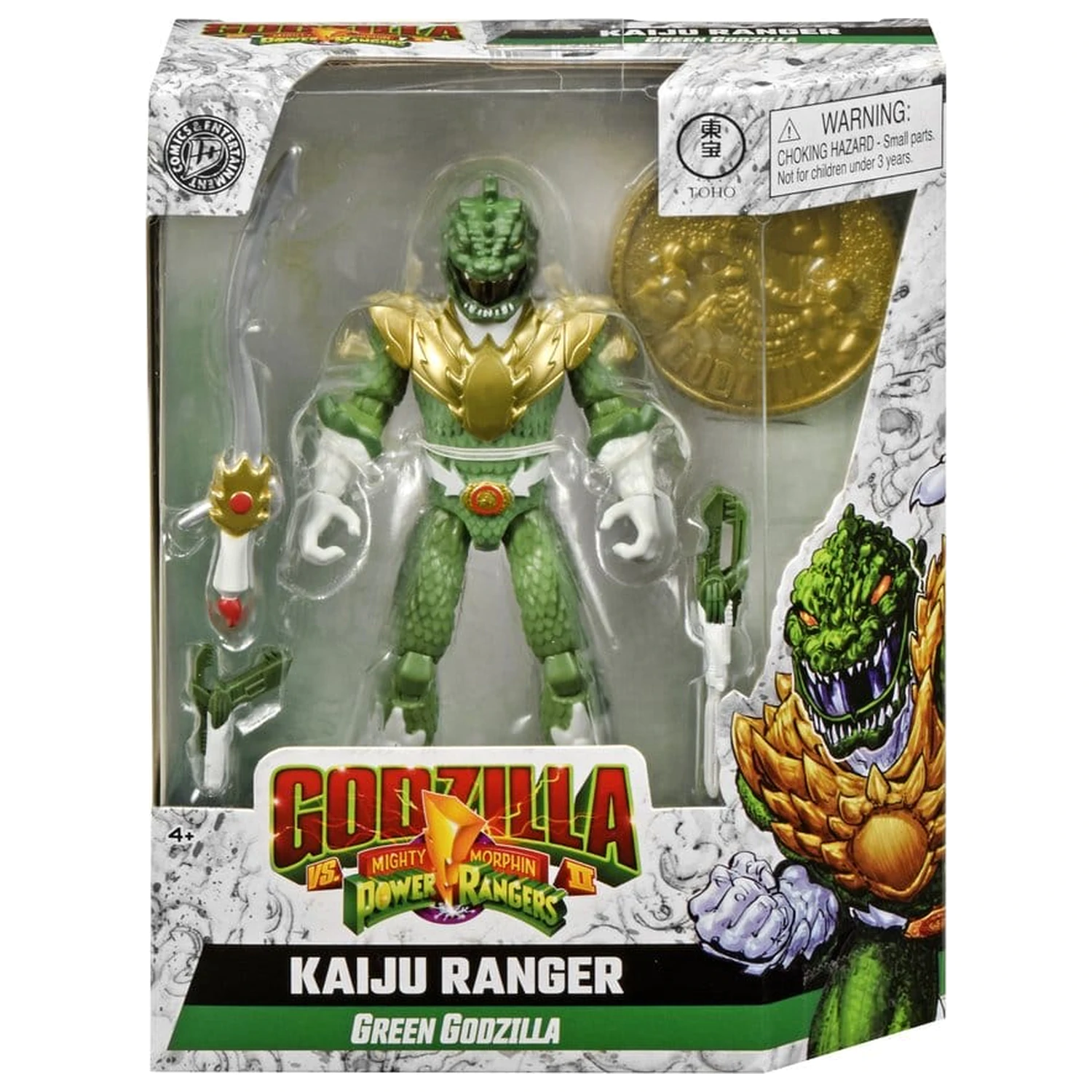 Mighty Morphin Power Rangers x Godzilla Figurina de actiune Green Godzilla poza produsului