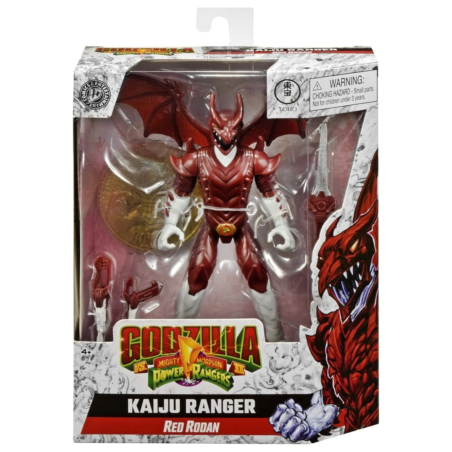 Mighty Morphin Power Rangers x Godzilla Figurina de actiune Red Rodan poza produsului