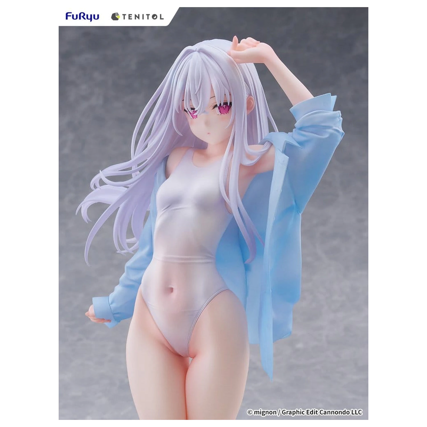 Mignon Works Tenitol Tall PVC Figurina Shiro Costum de baie Ver. 30 cm poza produsului