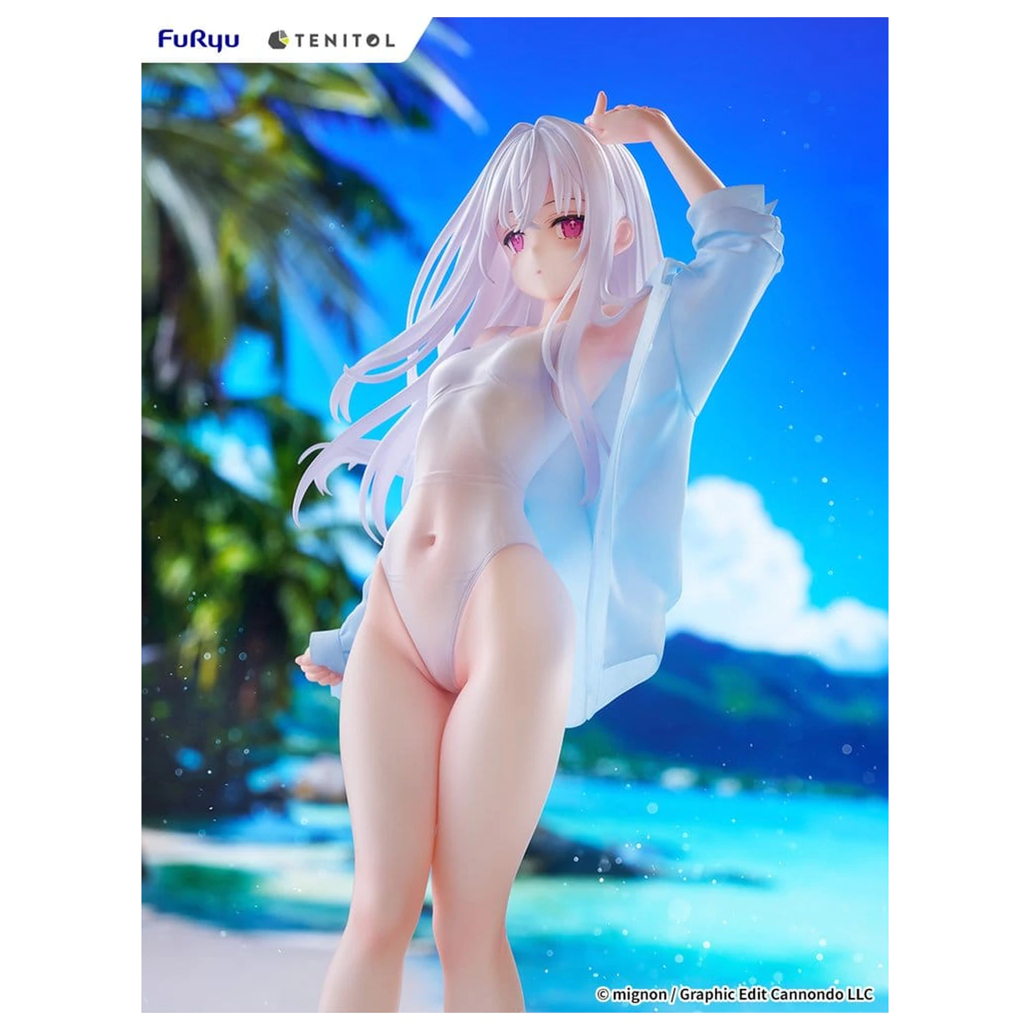 Mignon Works Tenitol Tall PVC Figurina Shiro Costum de baie Ver. 30 cm poza produsului