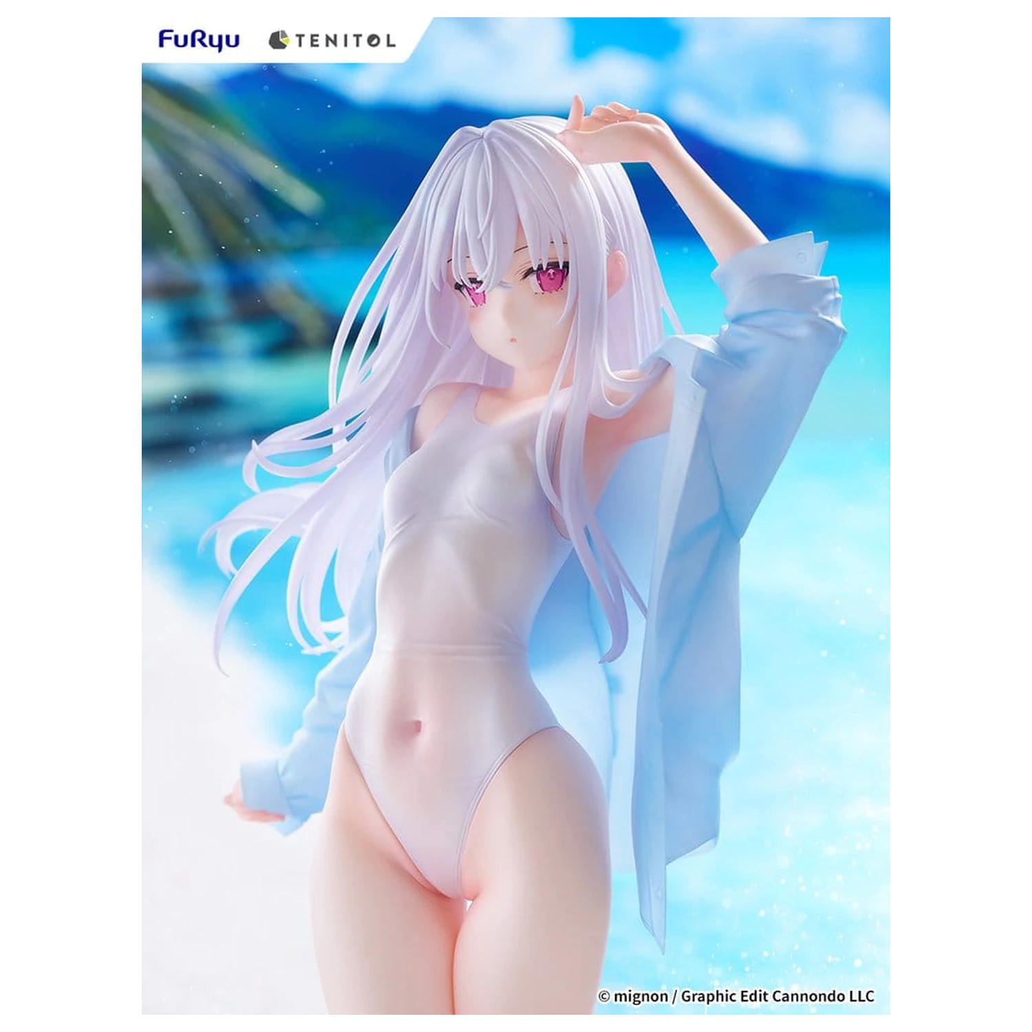 Mignon Works Tenitol Tall PVC Figurina Shiro Costum de baie Ver. 30 cm poza produsului