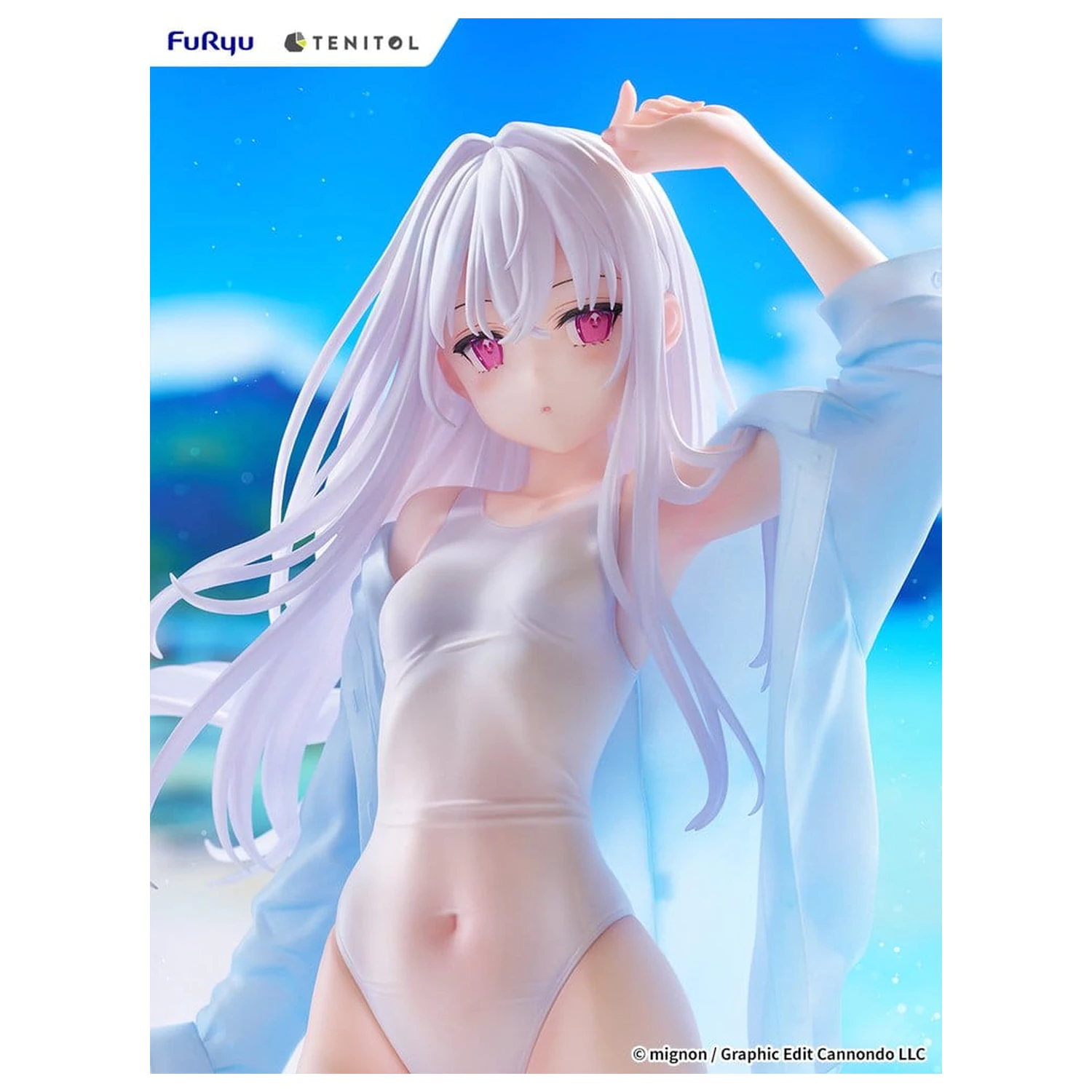 Mignon Works Tenitol Tall PVC Figurina Shiro Costum de baie Ver. 30 cm poza produsului