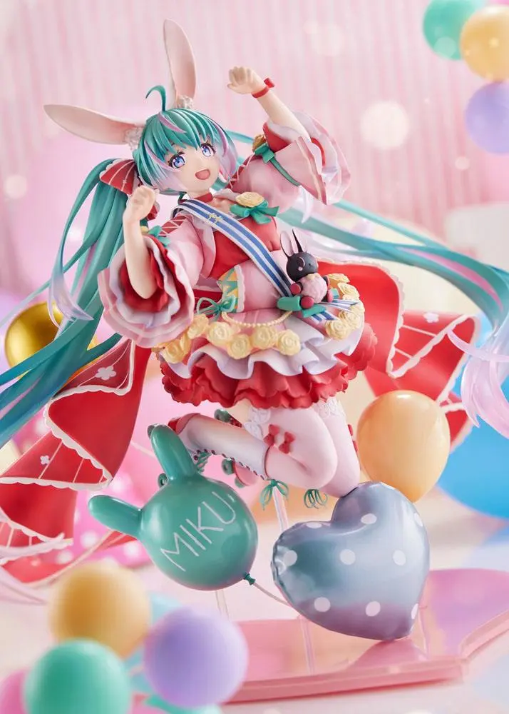 Miku Hatsune Statuie PVC 1/7 Miku Hatsune Birthday 2021 (Pretty Rabbit Ver.) de Spiritale 21 cm poza produsului