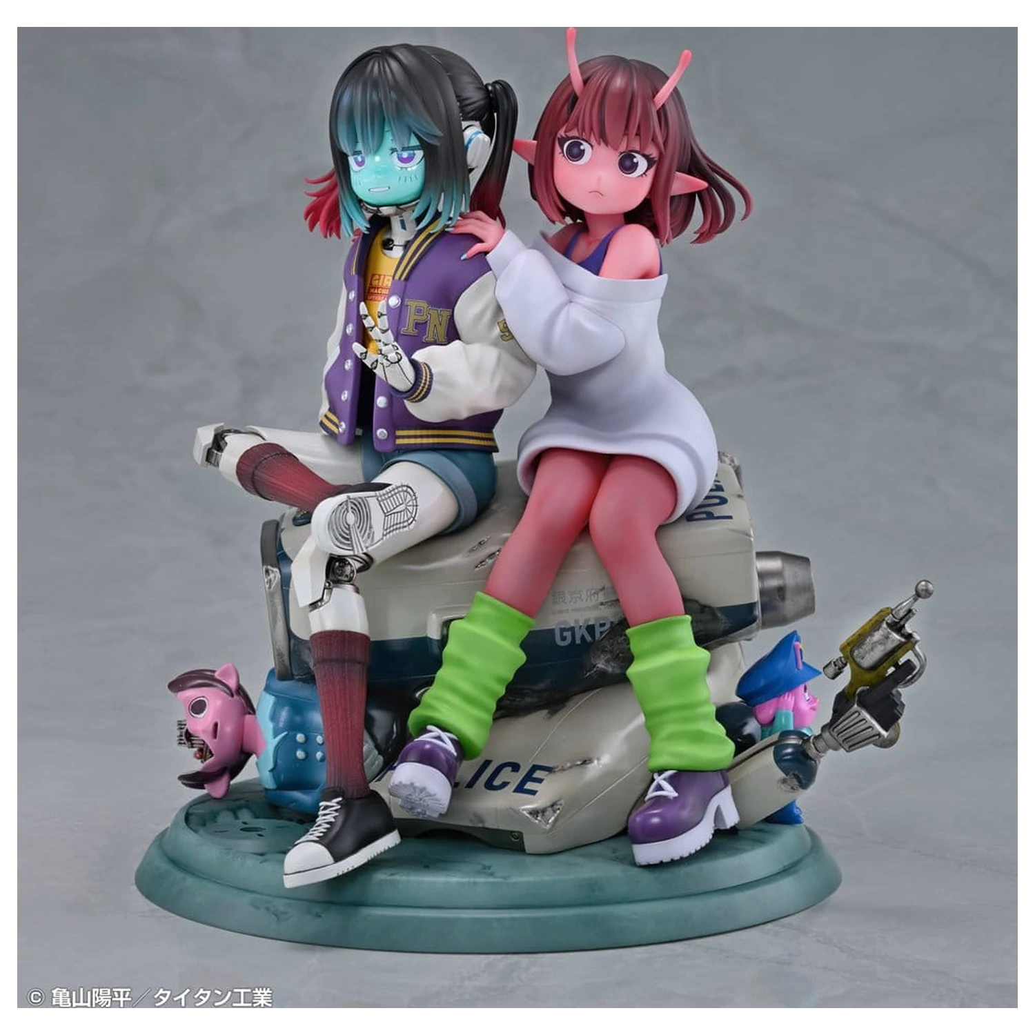 Milky Subway The Galactic Limited Express figurine din PVC pachet de 2 Chiharu & Makina 18 cm poza produsului
