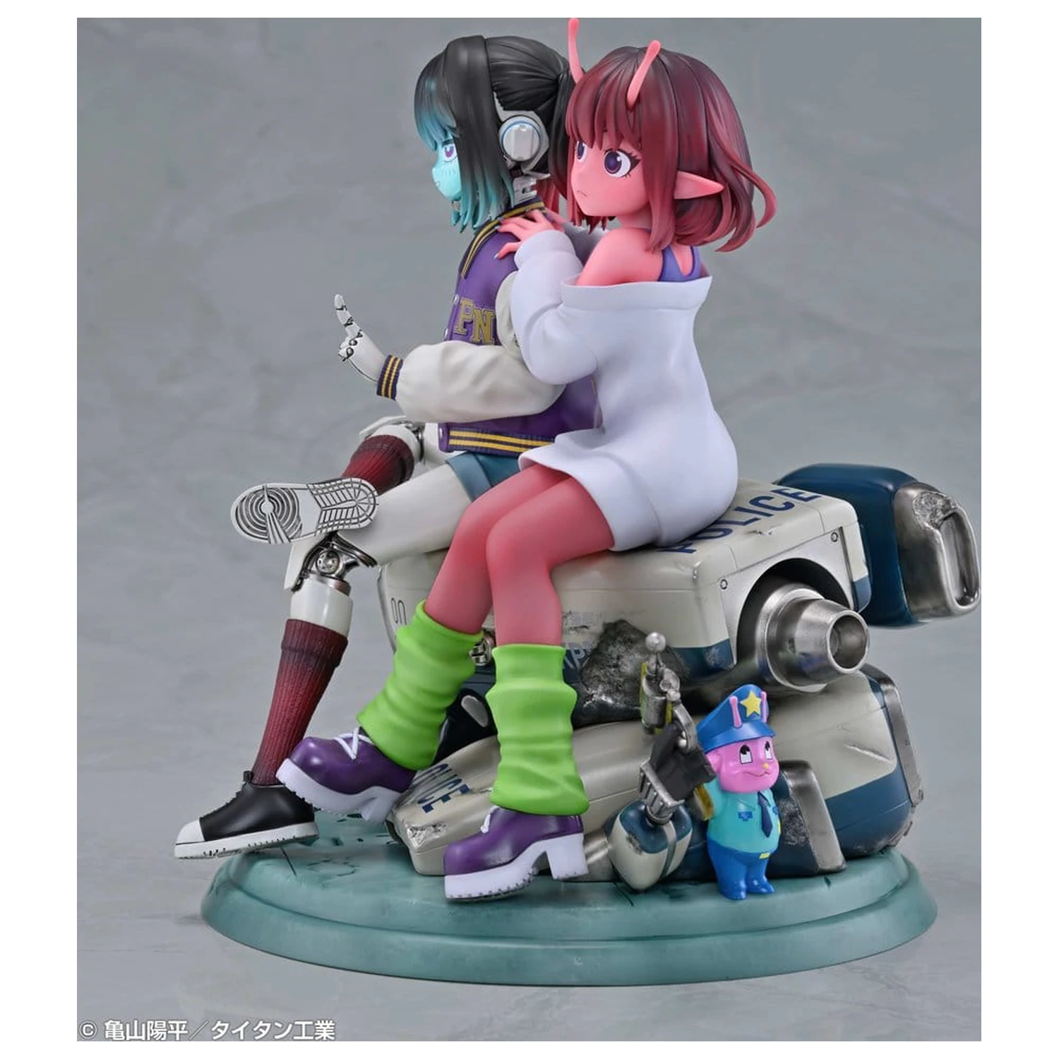 Milky Subway The Galactic Limited Express figurine din PVC pachet de 2 Chiharu & Makina 18 cm poza produsului