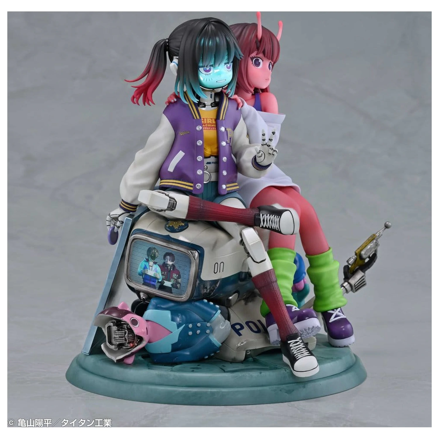 Milky Subway The Galactic Limited Express figurine din PVC pachet de 2 Chiharu & Makina 18 cm poza produsului