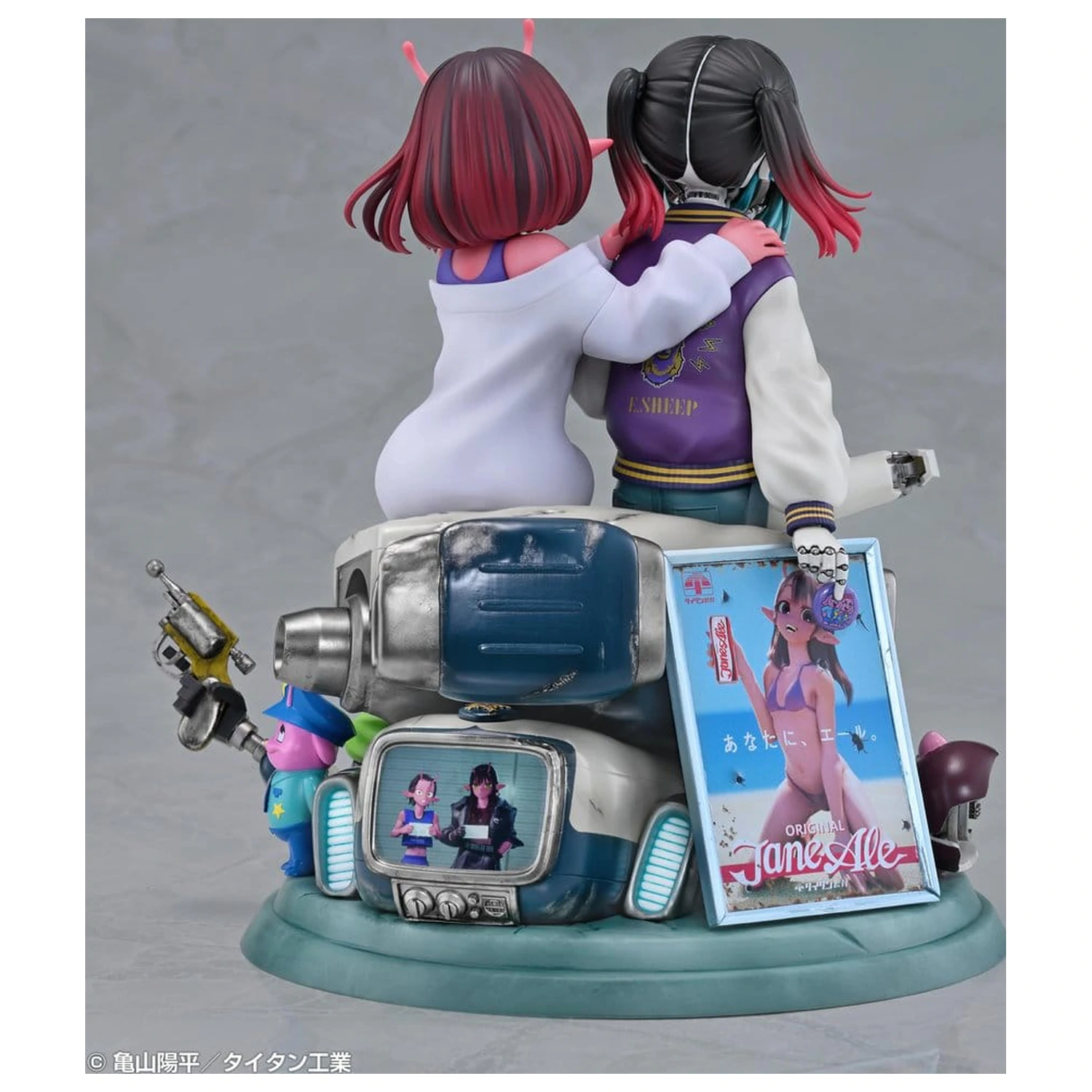Milky Subway The Galactic Limited Express figurine din PVC pachet de 2 Chiharu & Makina 18 cm poza produsului