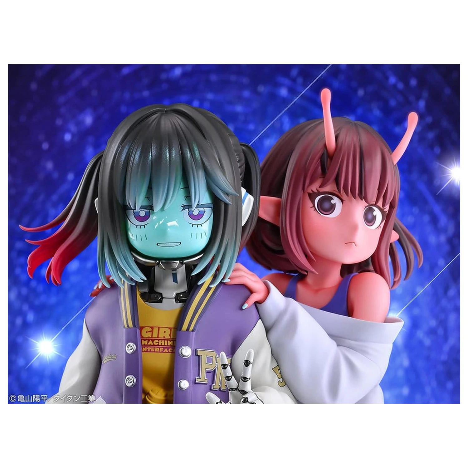 Milky Subway The Galactic Limited Express figurine din PVC pachet de 2 Chiharu & Makina 18 cm poza produsului